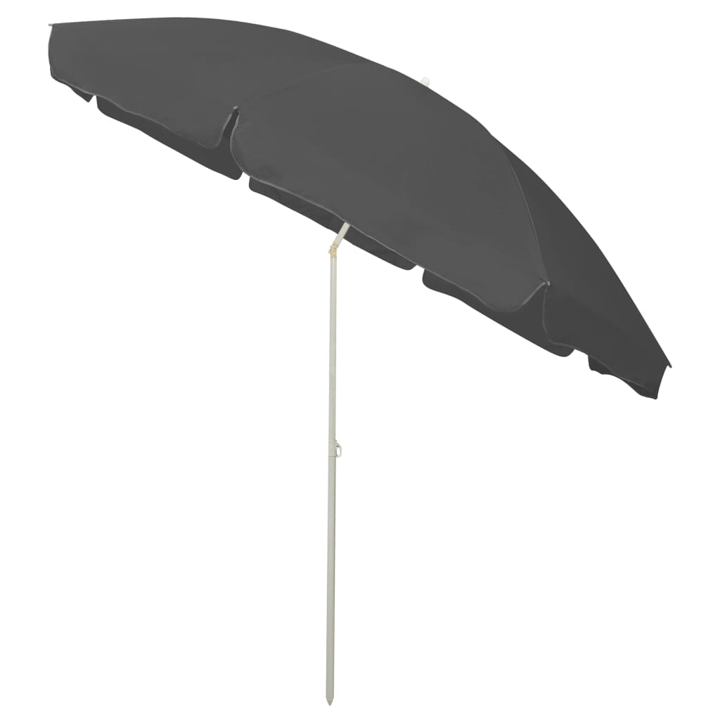 Sonnenschirm mit Stahlmast Sandfarbe 180 cm