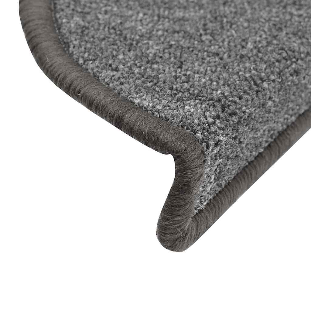 Stufenmatten 15 Stk. 56x17x3 cm Anthrazit Halbrund