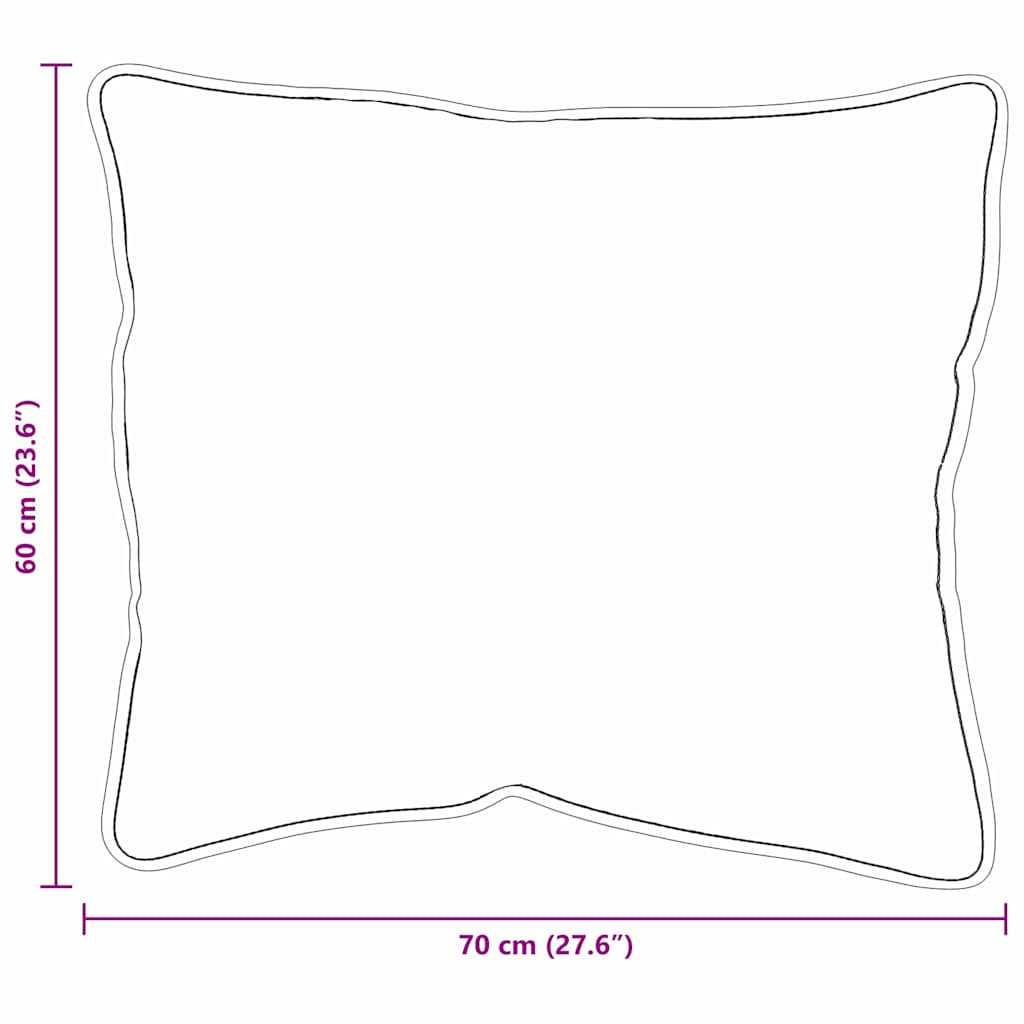 Kopfkissen Weiß 40 x 60 cm Baumwolle und Polyester