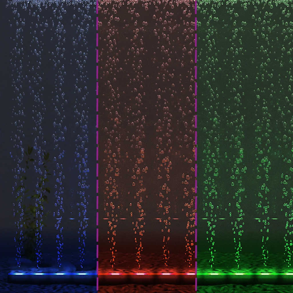 LED Aquarium-Leuchte Bubble Lampe RGB 48 cm