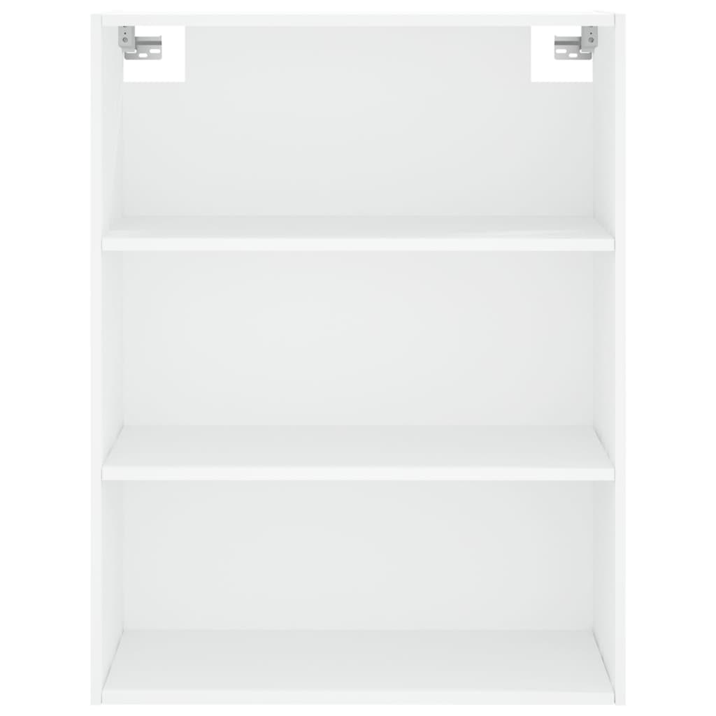 Highboard Hochglanz-Weiß 69,5x34x180 cm Holzwerkstoff