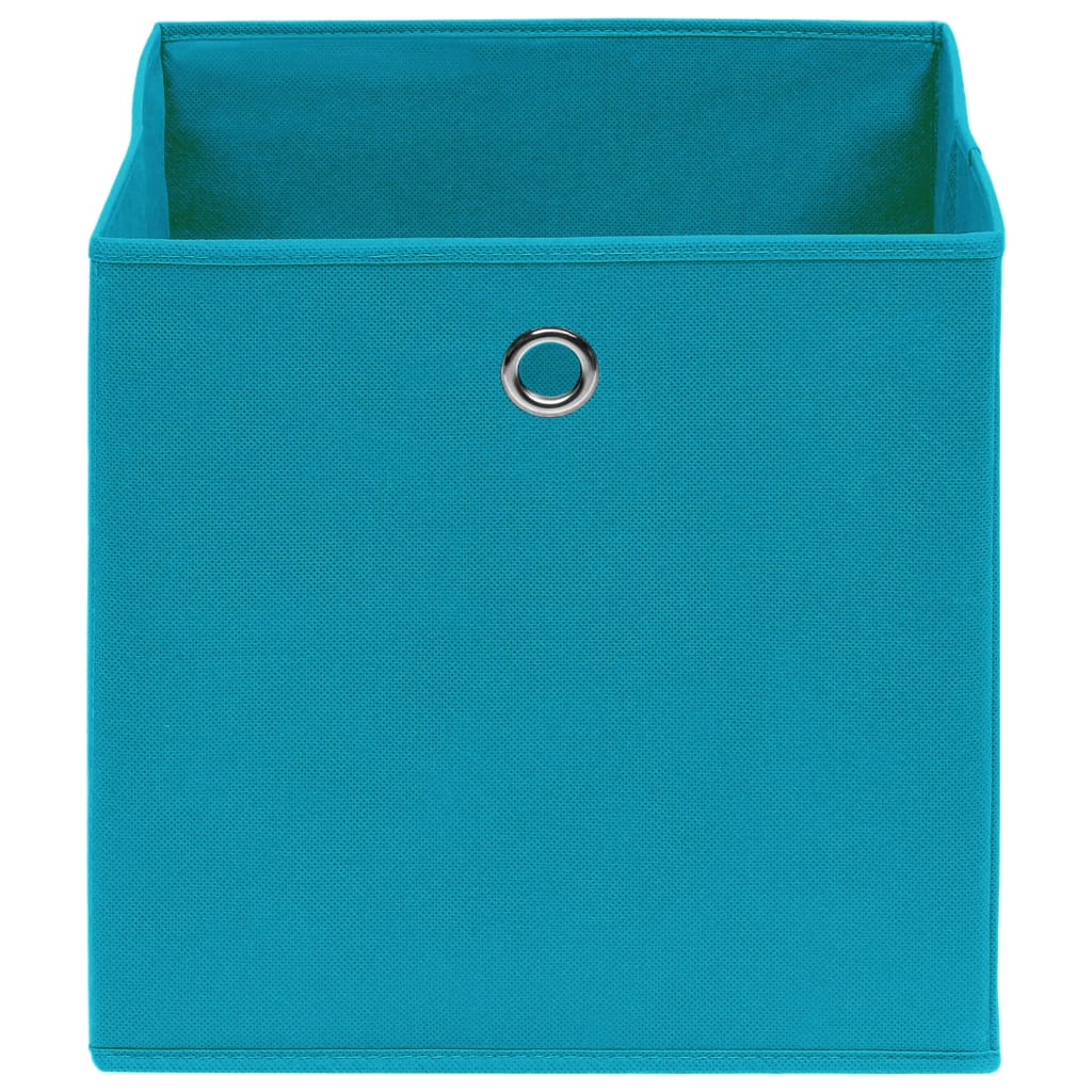 Aufbewahrungsboxen mit Deckeln 10 Stk. 28x28x28 cm Schwarz