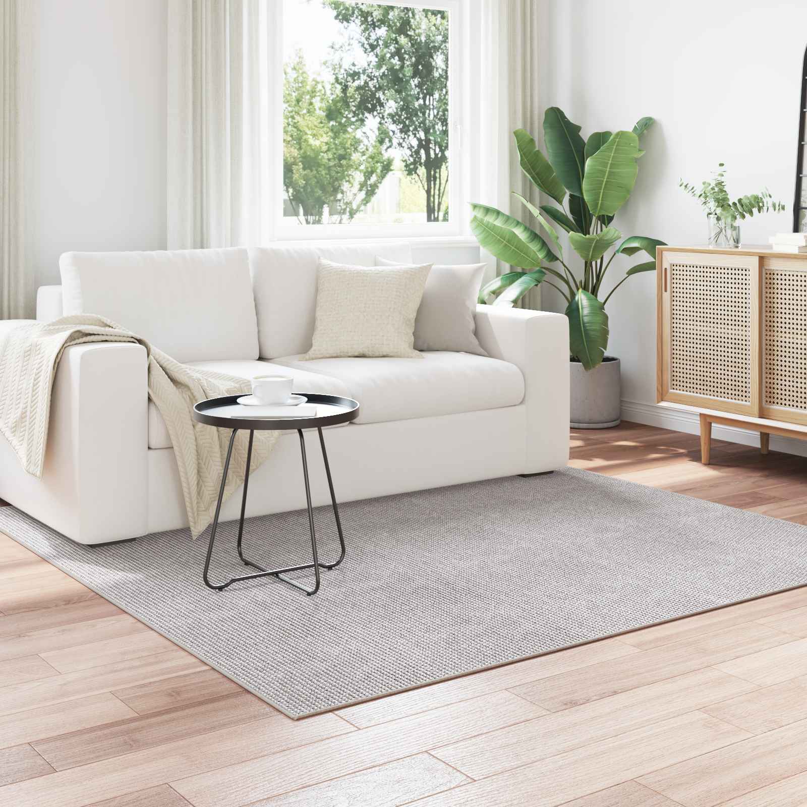 Bereichsteppiche Rechtwinklig LUGO Creme 150 x 80 cm Polyester