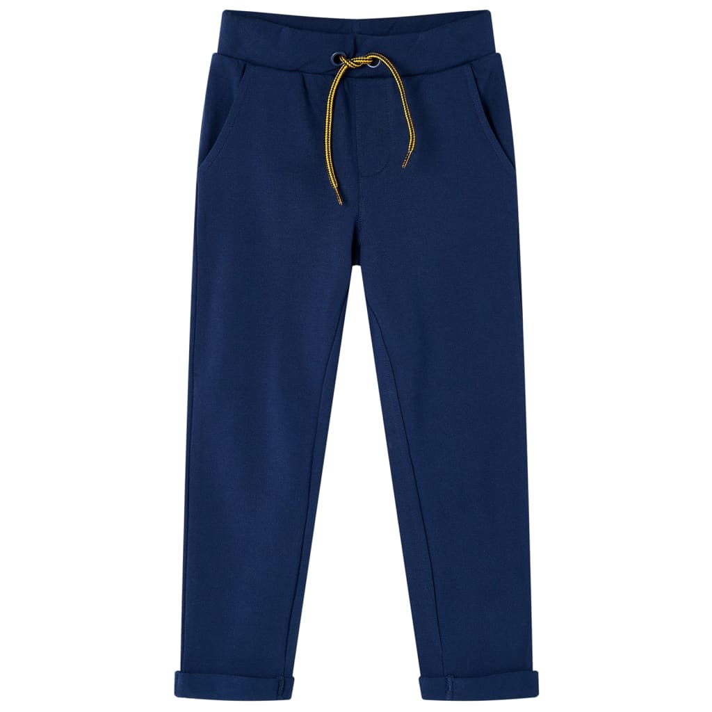 Kinderhose mit Kordelzug Marineblau 128