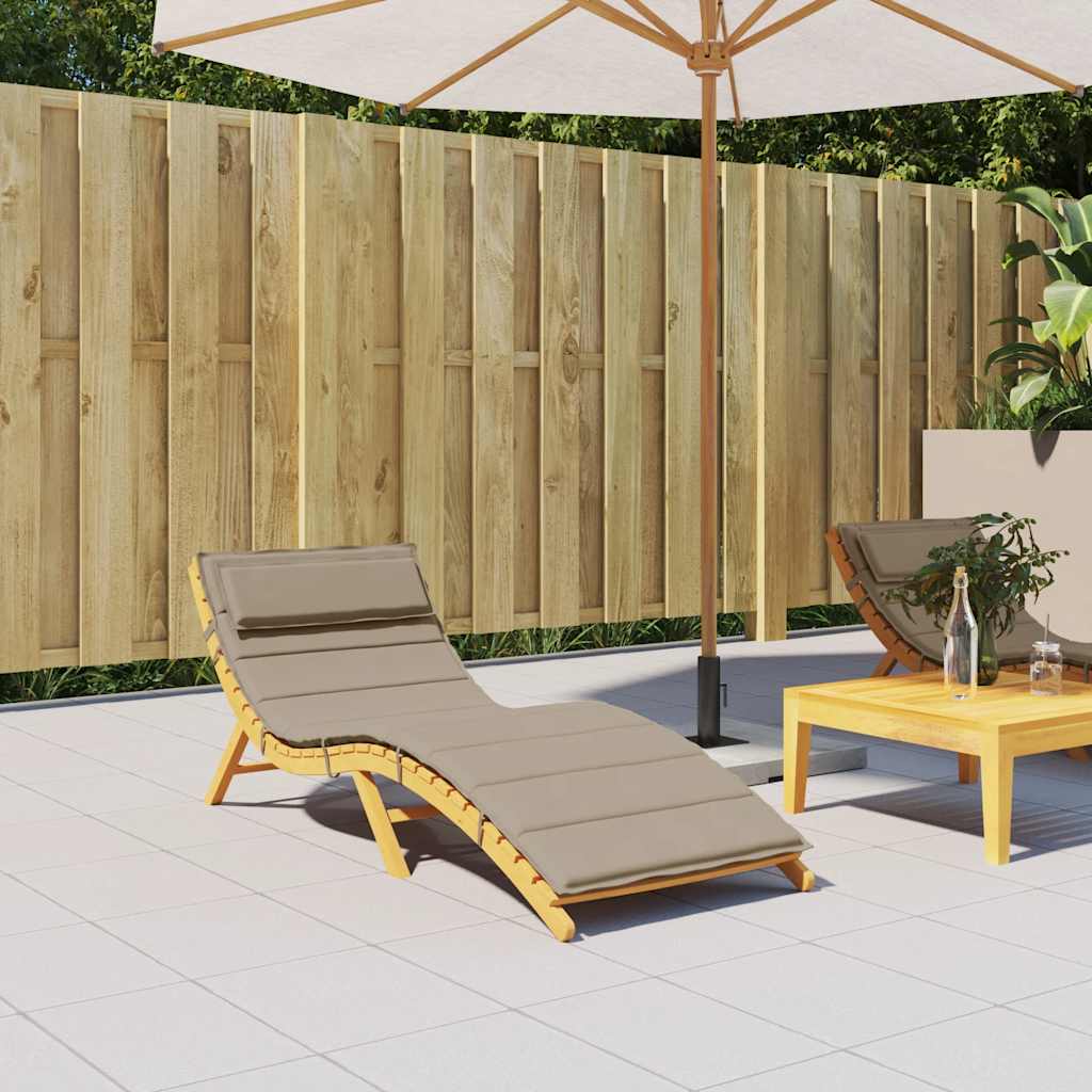 Sonnenliegen-Auflage Grau 180x60x4 cm Oxford-Gewebe
