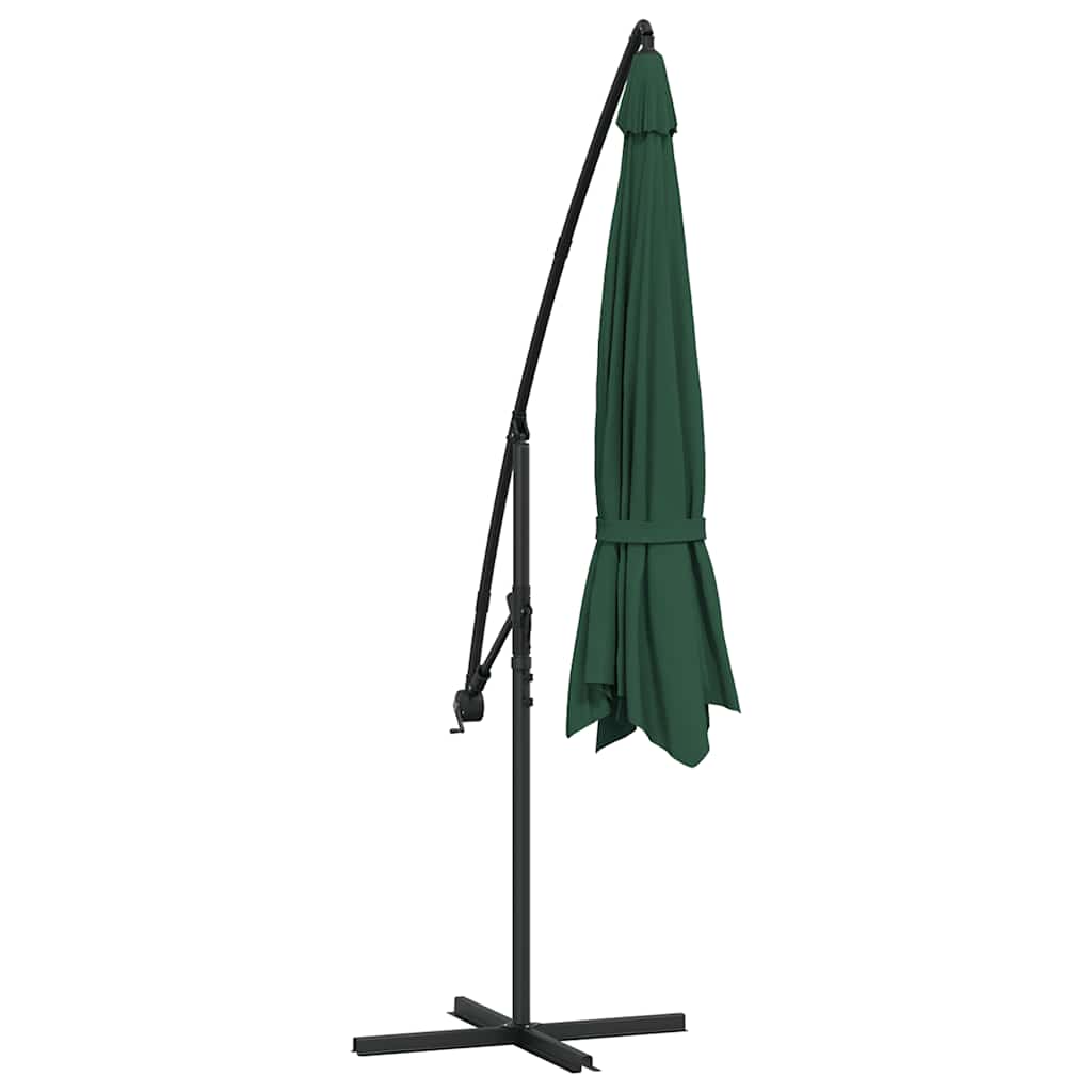 Ampelschirm mit Aluminium-Mast 350 cm Taupe