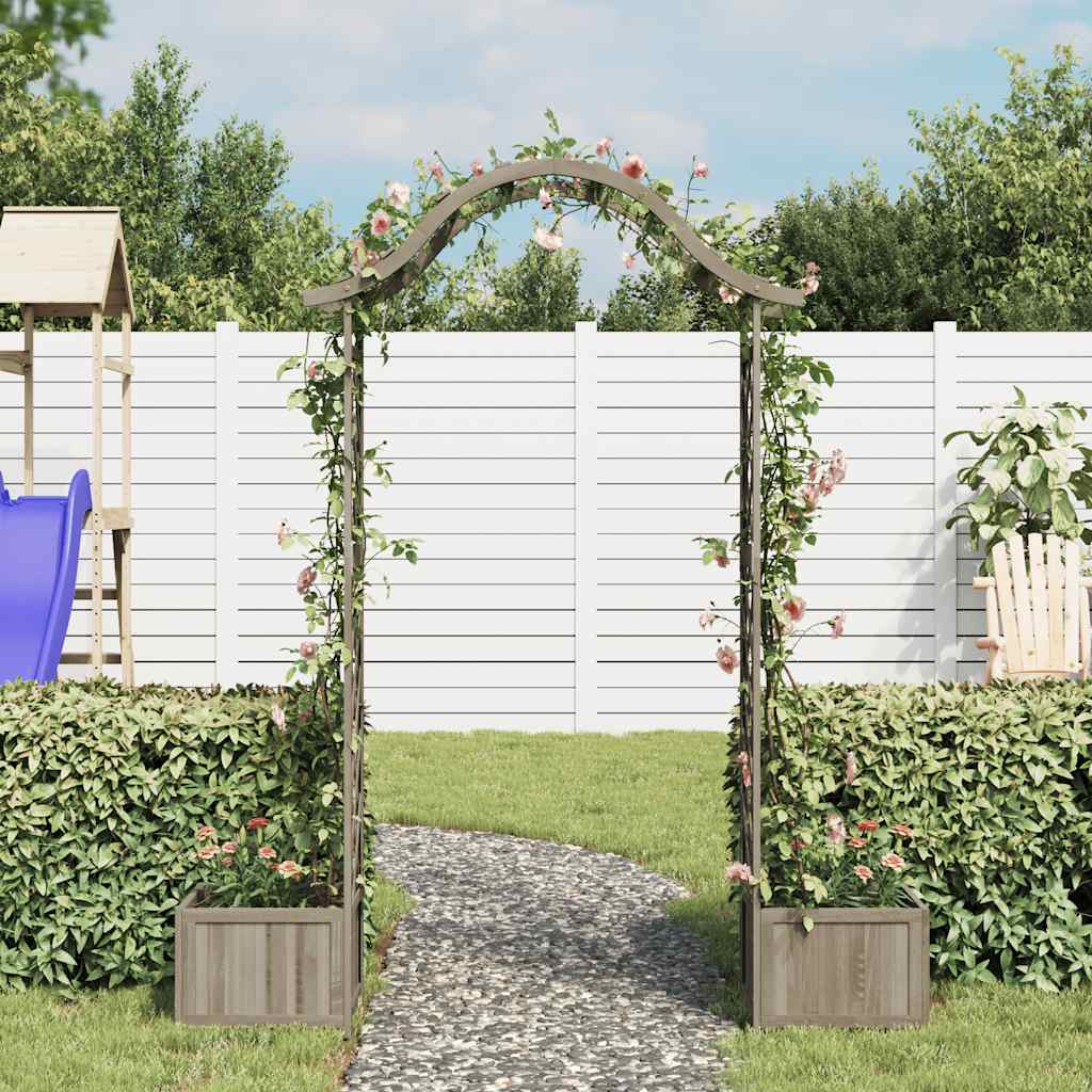 Garten-Pergola mit Blumenkasten Massivholz Tanne