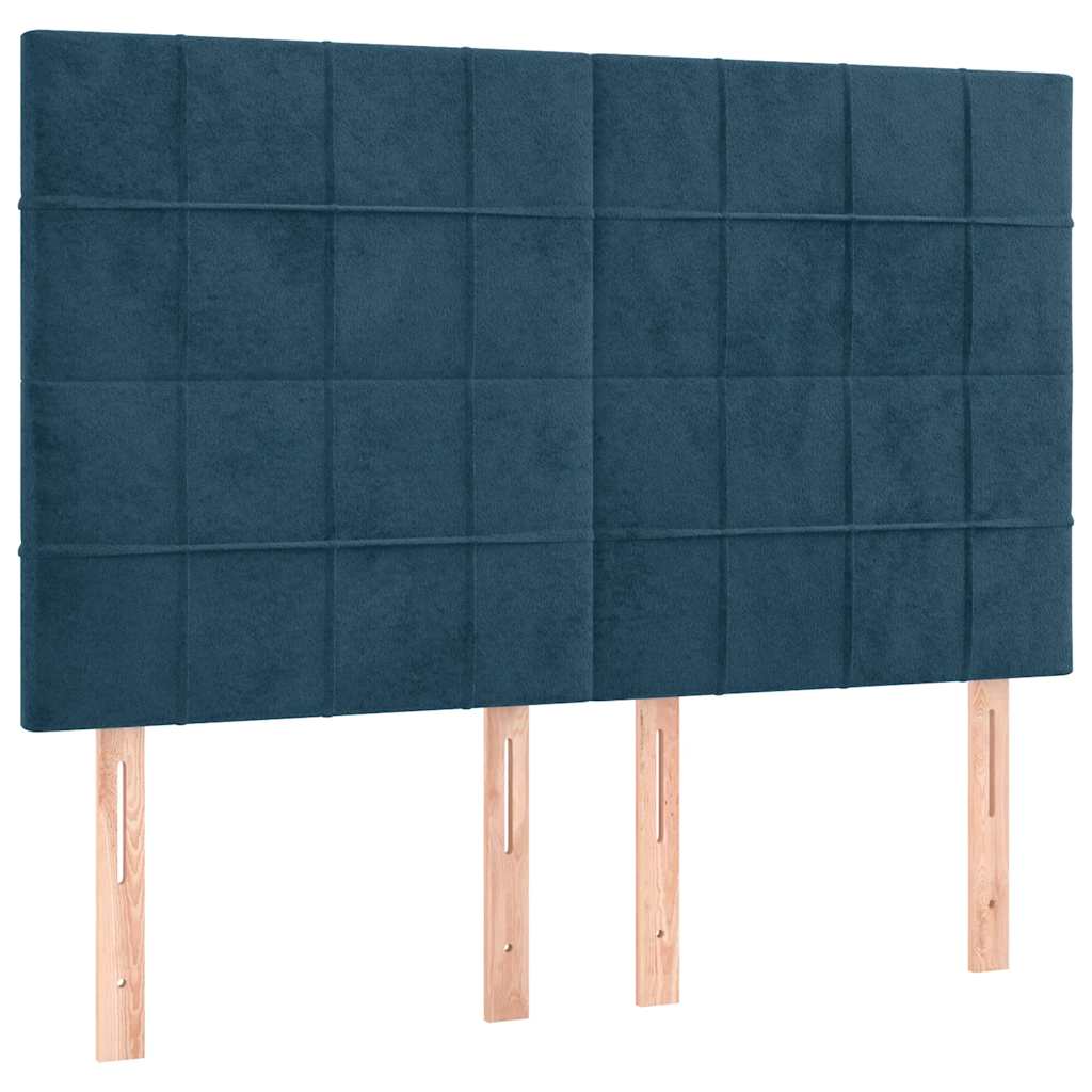 Kopfteil Hellgrau 80x5x118/128 cm Samt