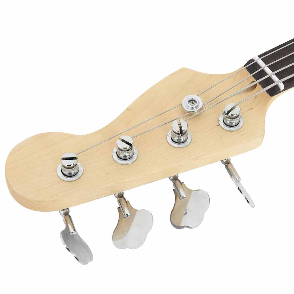 E-Bass für Anfänger mit Tasche Schwarz 4/4 46