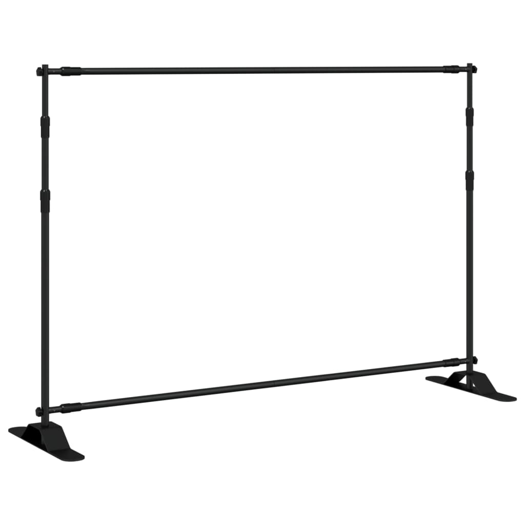 Hintergrundstativ Schwarz 254x243 cm Stahl