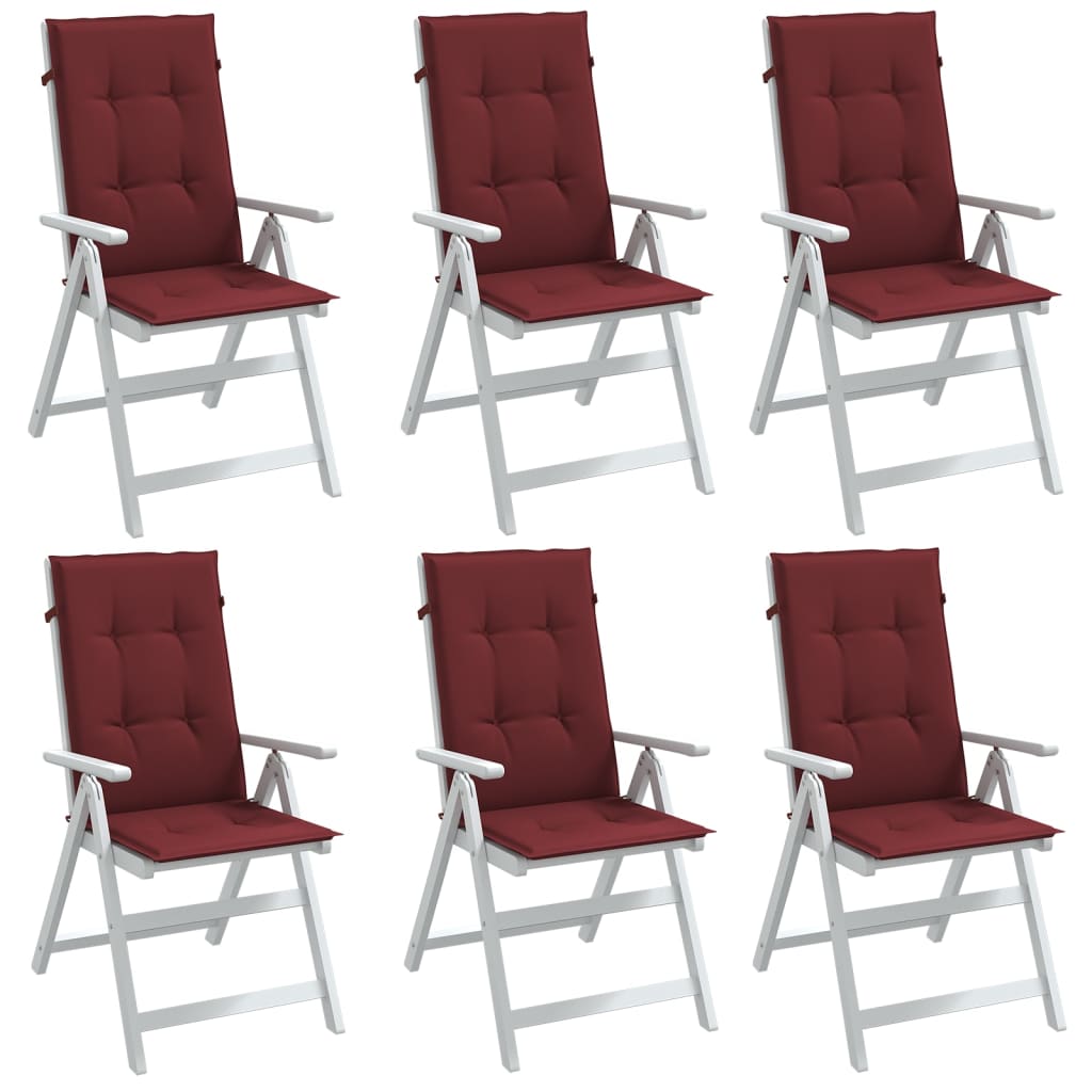 Hochlehner-Auflagen 2 Stk. Melange Anthrazit 120x50x7cm Stoff