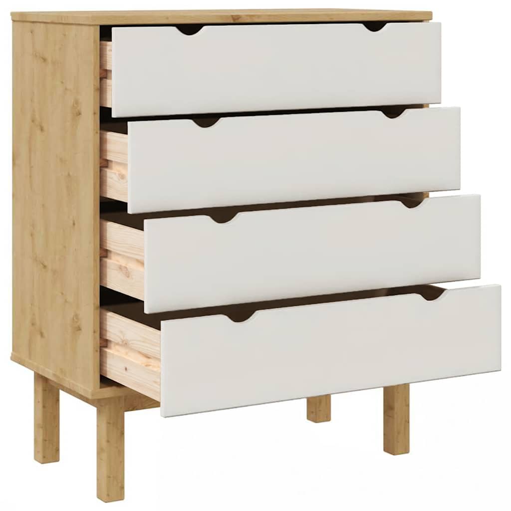 Schubladenschrank OTTA 76,5x39,5x90 cm Massivholz