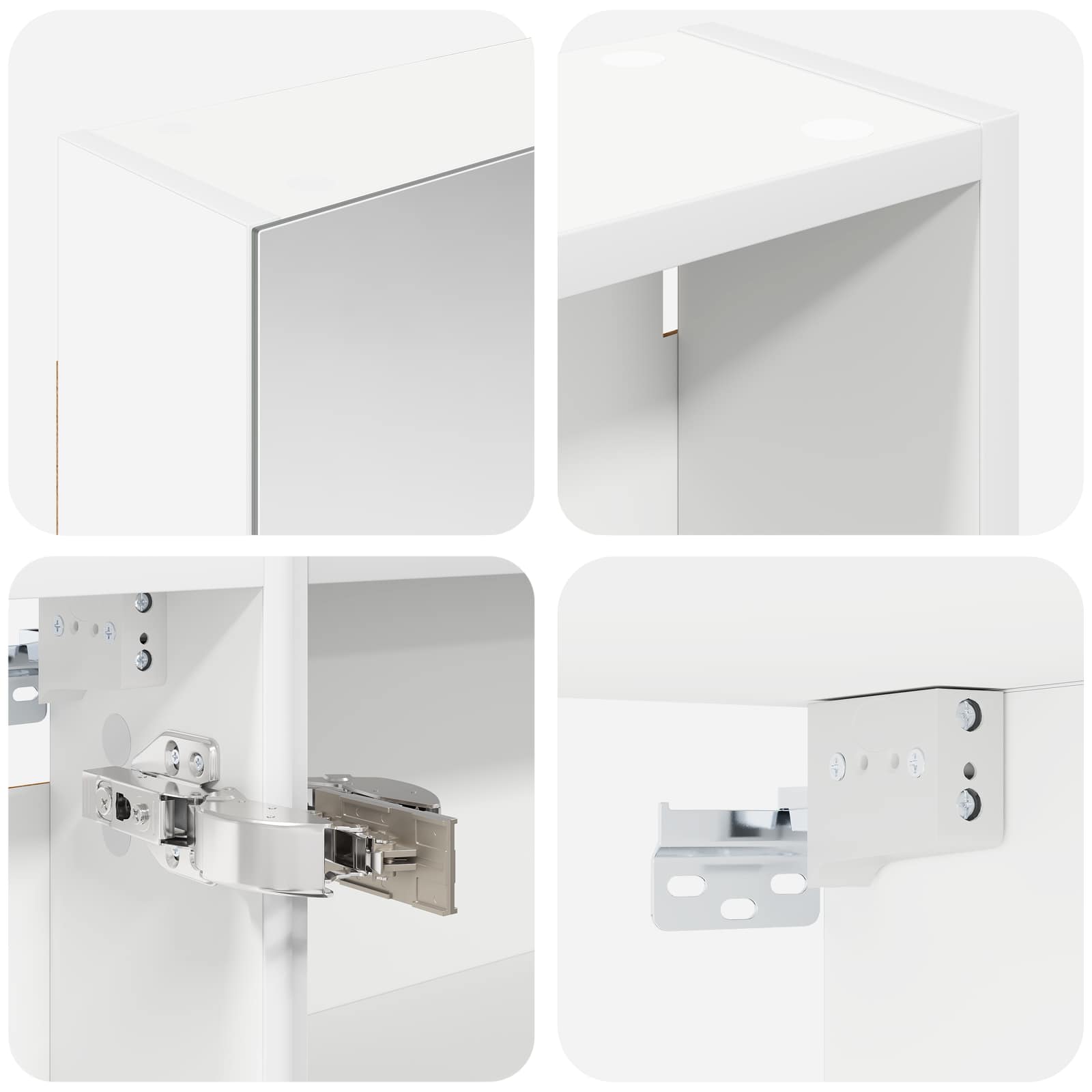 Badezimmerschrank-Set 3 pcs 80 x 10,5 x 50 cm Holzwerkstoff