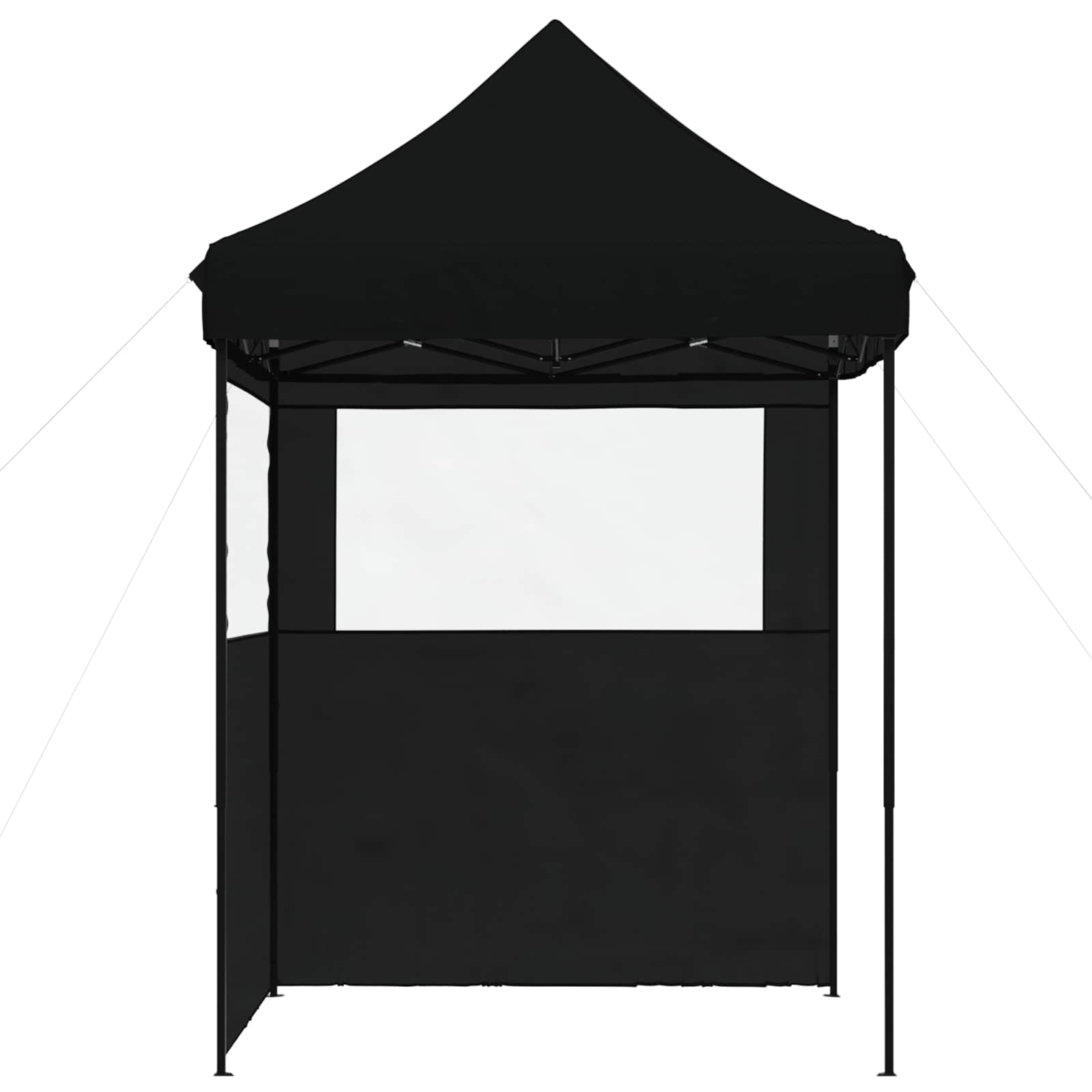 Partyzelt Faltbar Pop-Up Schwarz 200x200x306 cm
