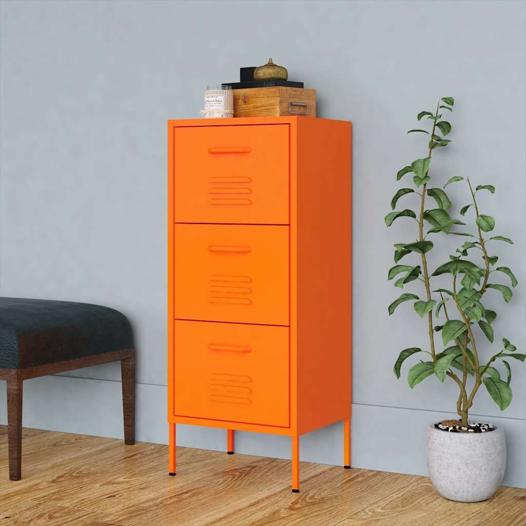 Beistellschrank Olivgrün 42,5x35x101,5 cm Stahl