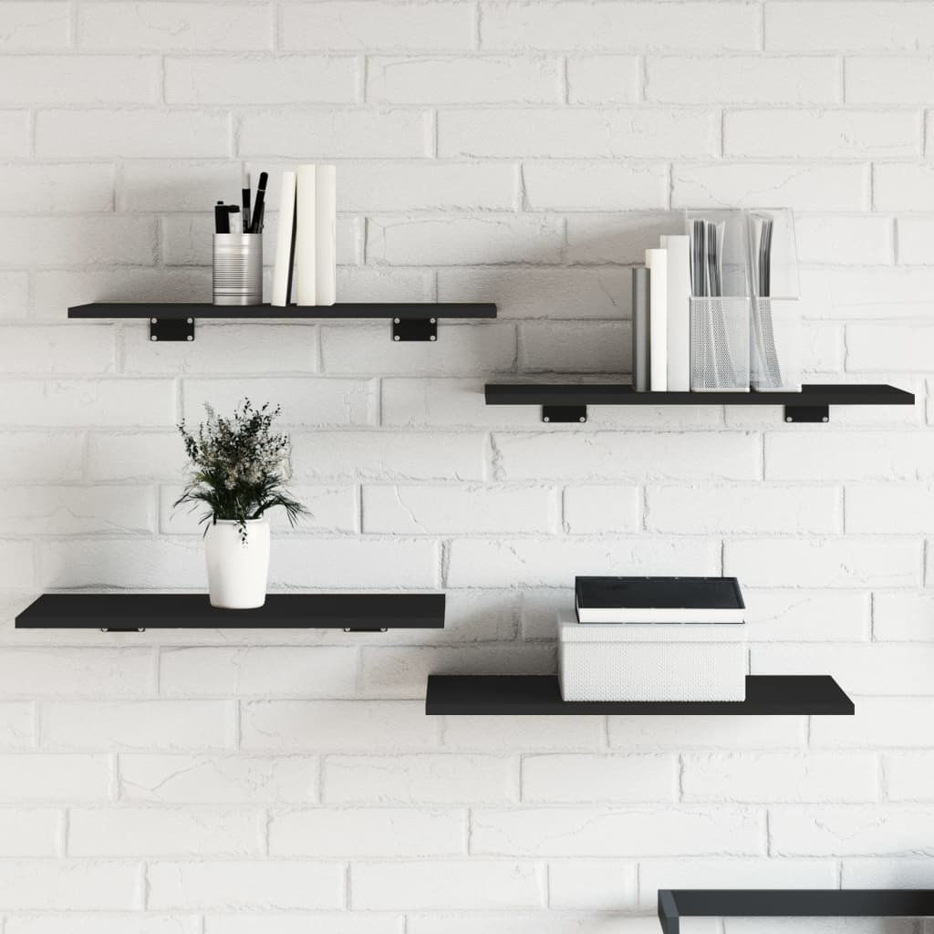 Bücherregal-Bretter 4 Stk. Weiß 40x10x1,5 cm Holzwerkstoff