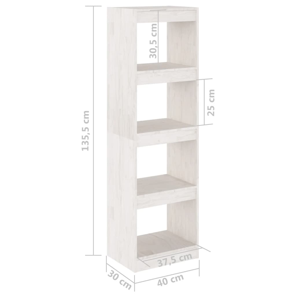 Bücherregal 40x30x71,5 cm Massivholz Kiefer