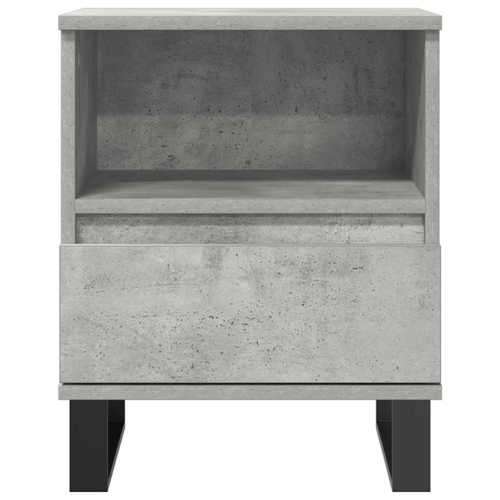 Bettschrank Schwarz Eichen-Optik 40 x 35 x 50 cm Holzwerkstoff