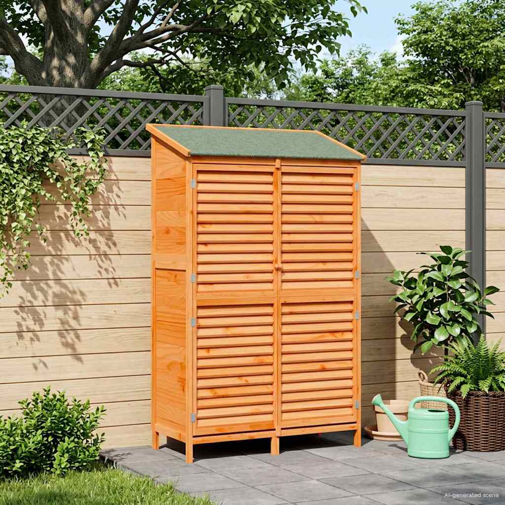 Gartenschuppen Natur 59 x 56 x 113,5 cm Massivholz aus Fichte