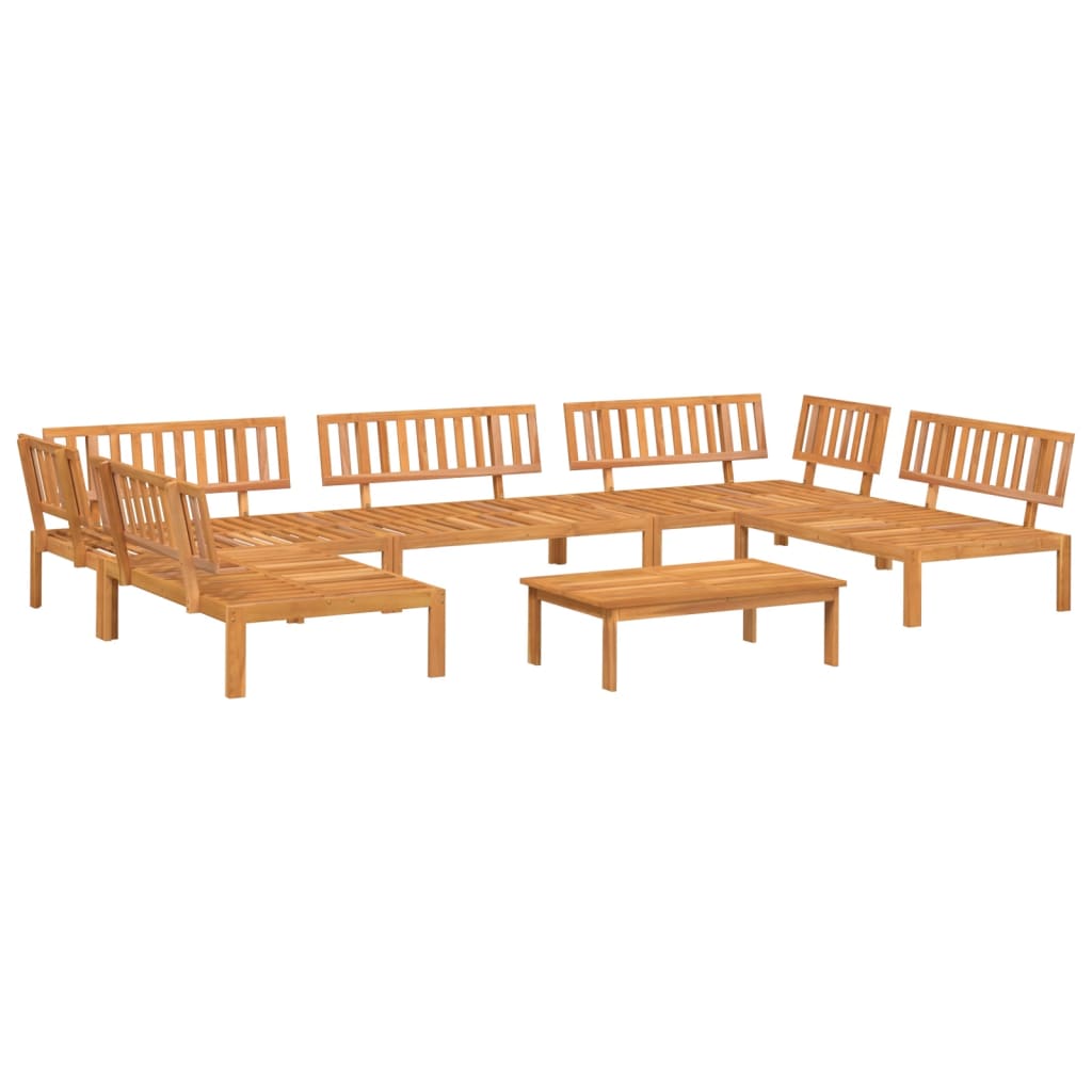 3-tlg. Garten-Sofagarnitur aus Paletten Massivholz Akazie