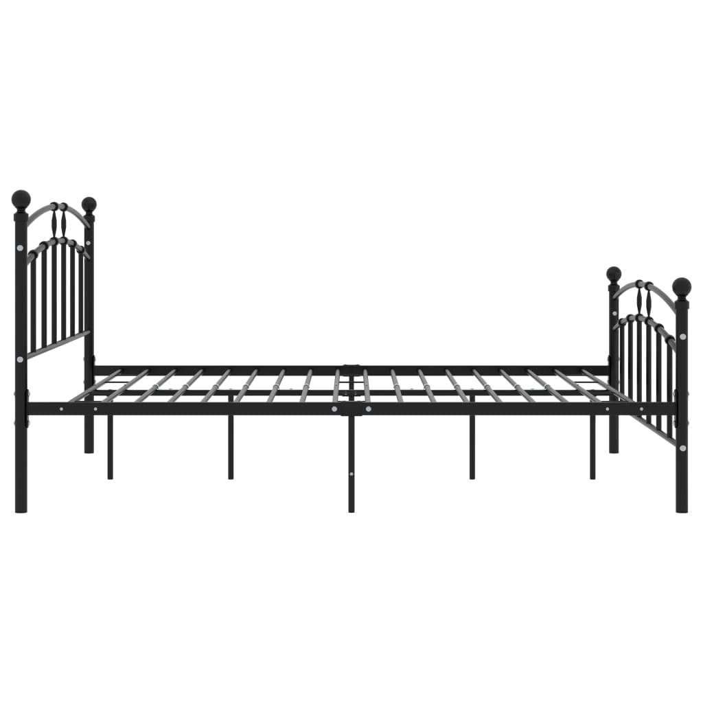 Bettgestell Grau Metall 90x200 cm