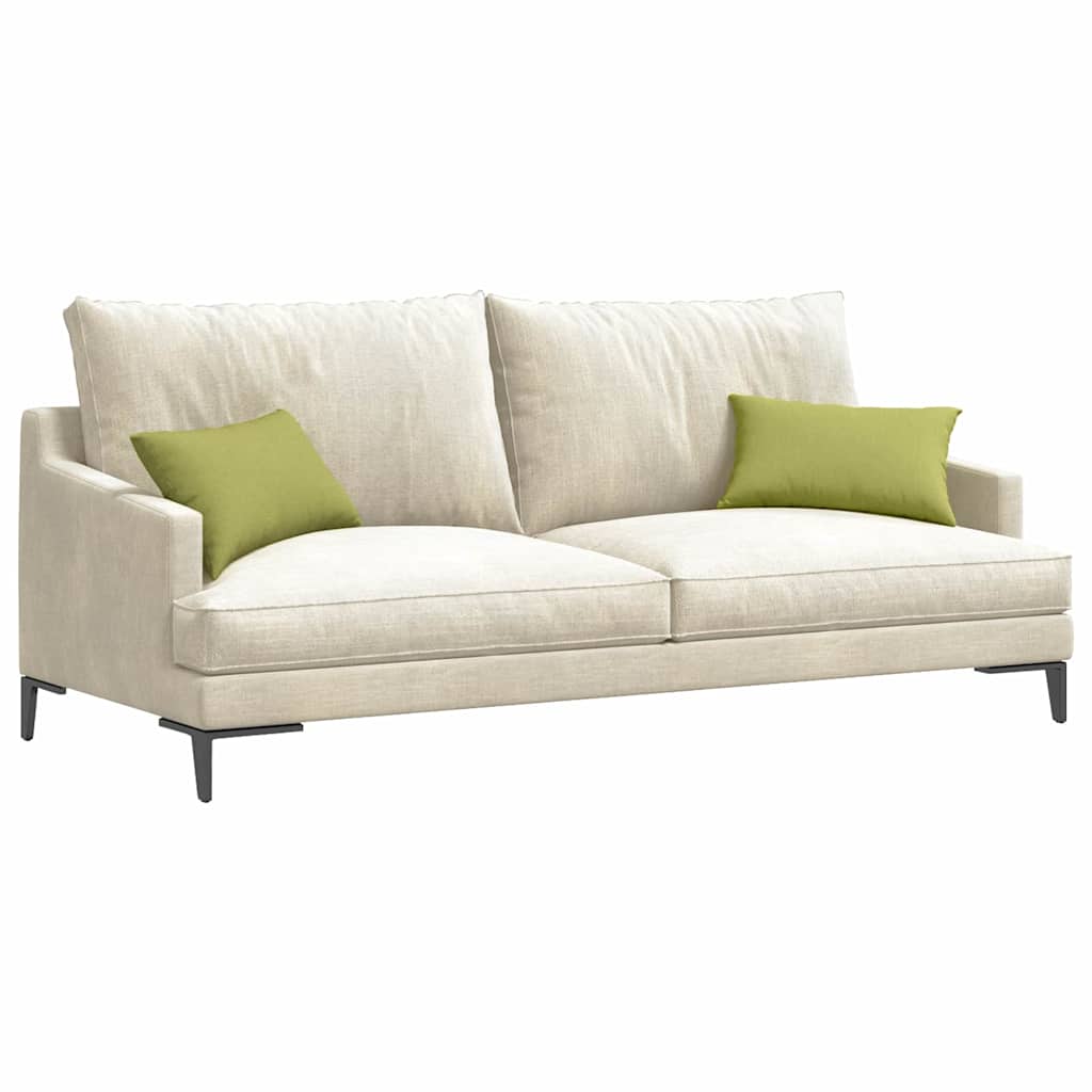 Sofakissen 2 pcs Hellgrau 50 x 30 cm Stoff