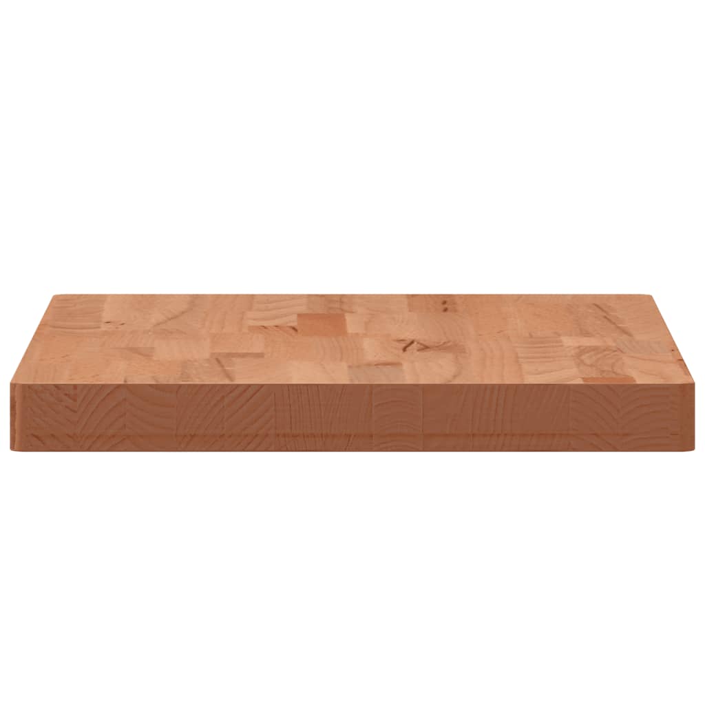 Tischplatte 80x40x1,5 cm Rechteckig Massivholz Buche