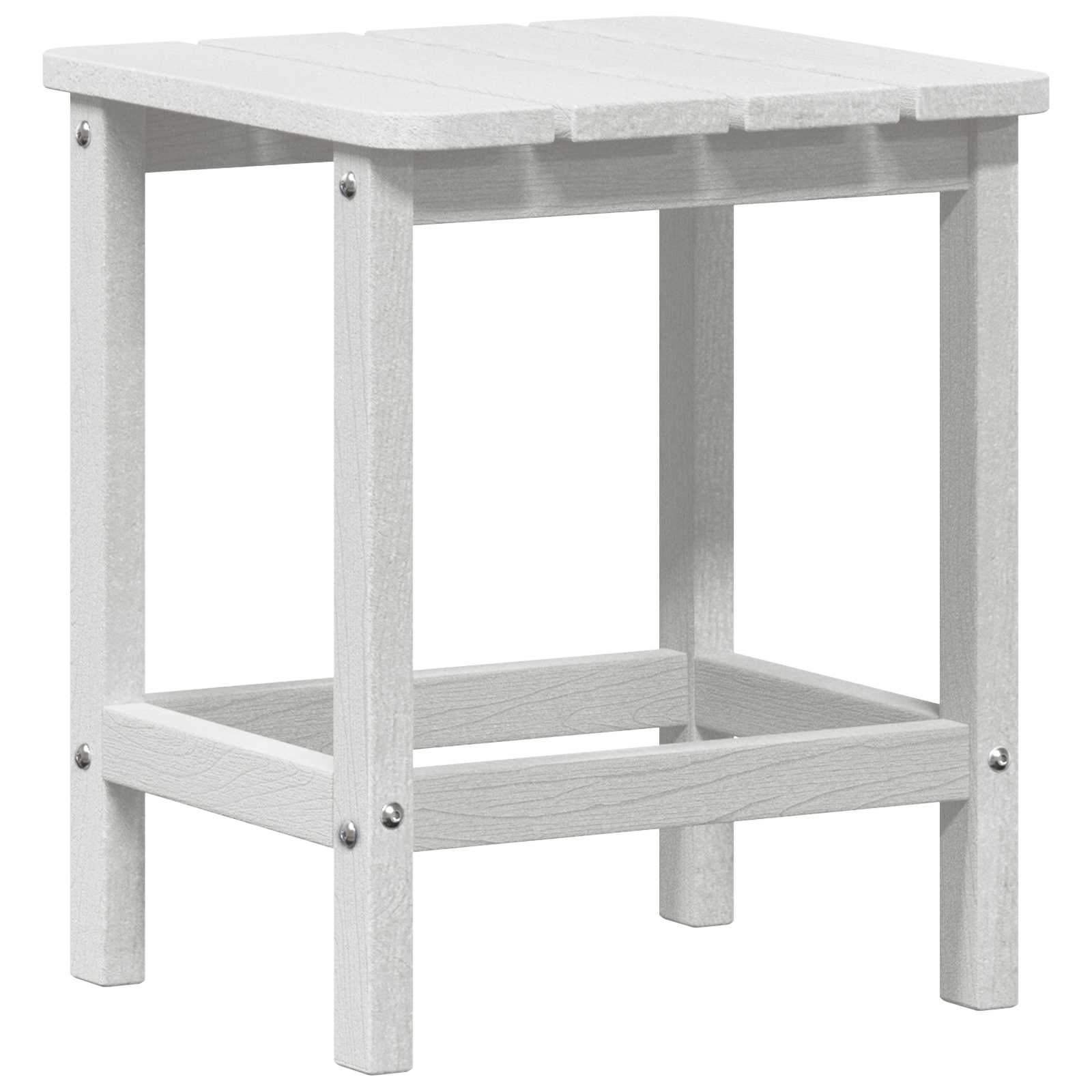 Beistelltisch Weiß 38 x 38 x 46 cm Polyethylen