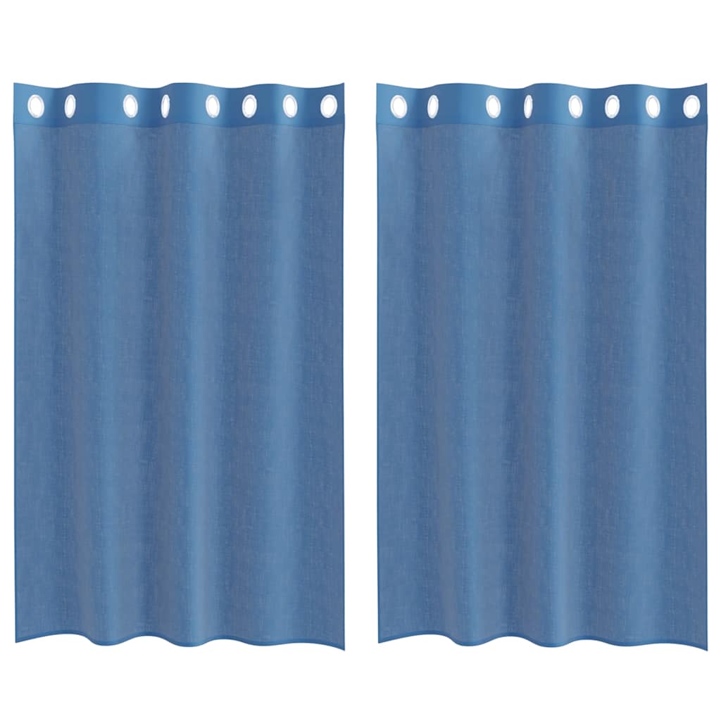 Voile Vorhänge mit Ösen 2 Stk. Apfelgrün 140x140 cm