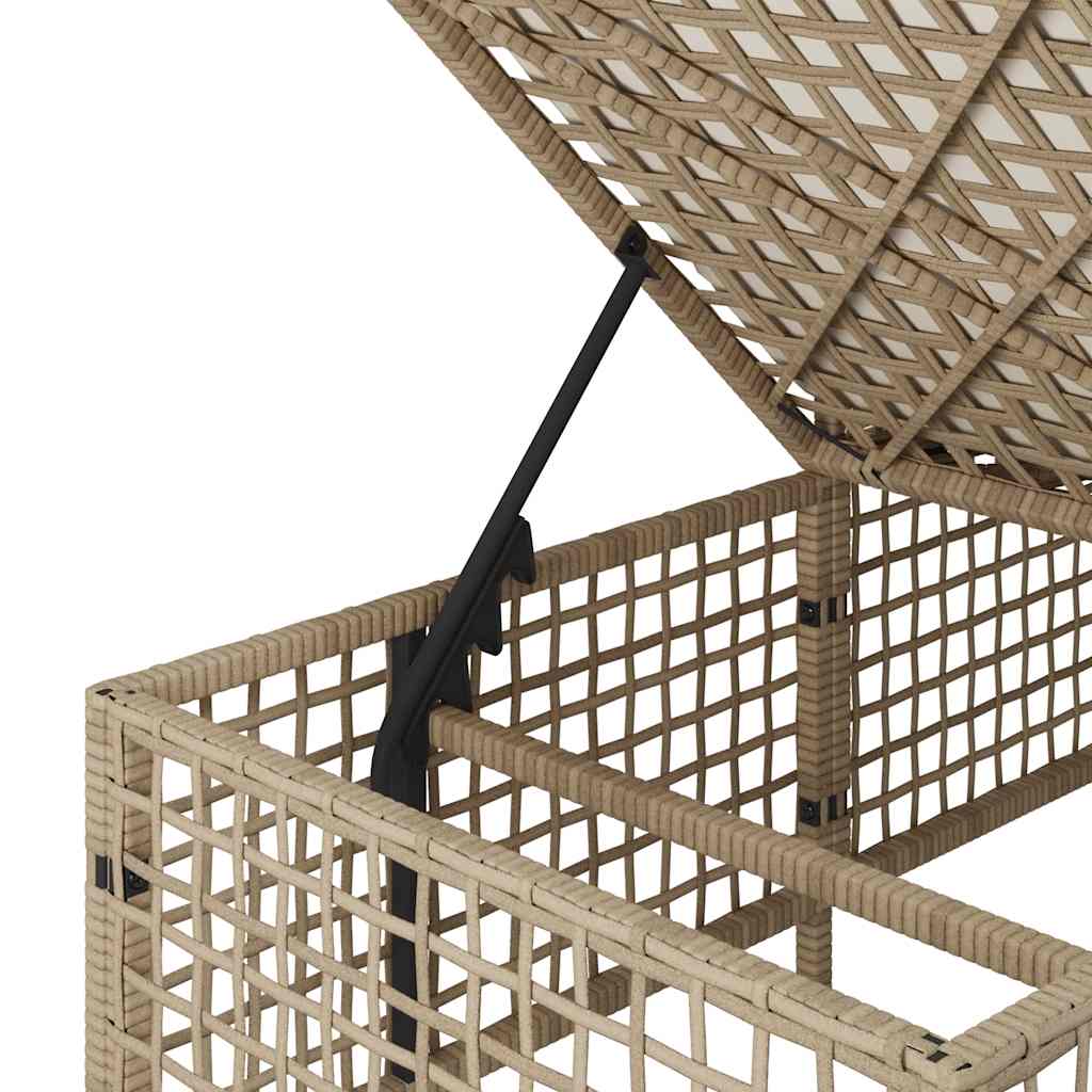 3-tlg. Garten-Ecksofa-Set mit Kissen Schwarz Poly Rattan