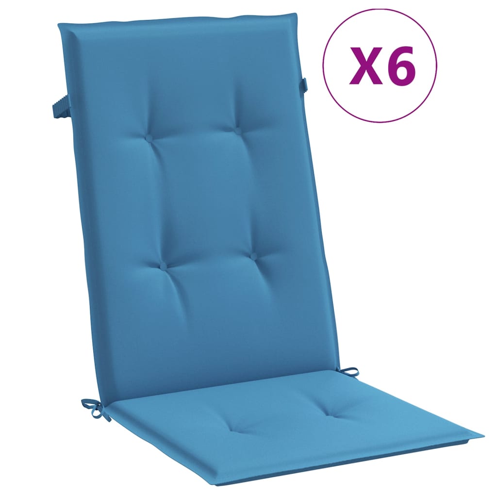 Hochlehner-Auflagen 2 Stk. Melange Anthrazit 120x50x7cm Stoff