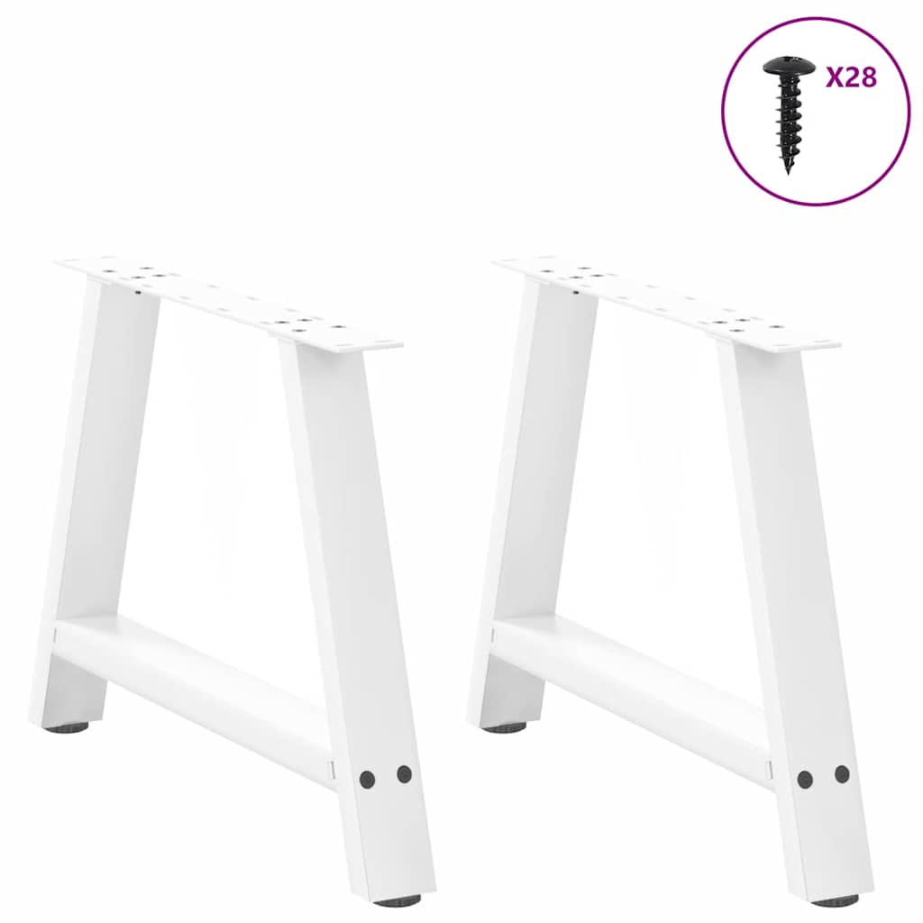 Couchtischbeine A-Form 2 Stk. 30x(30-31) cm Stahl