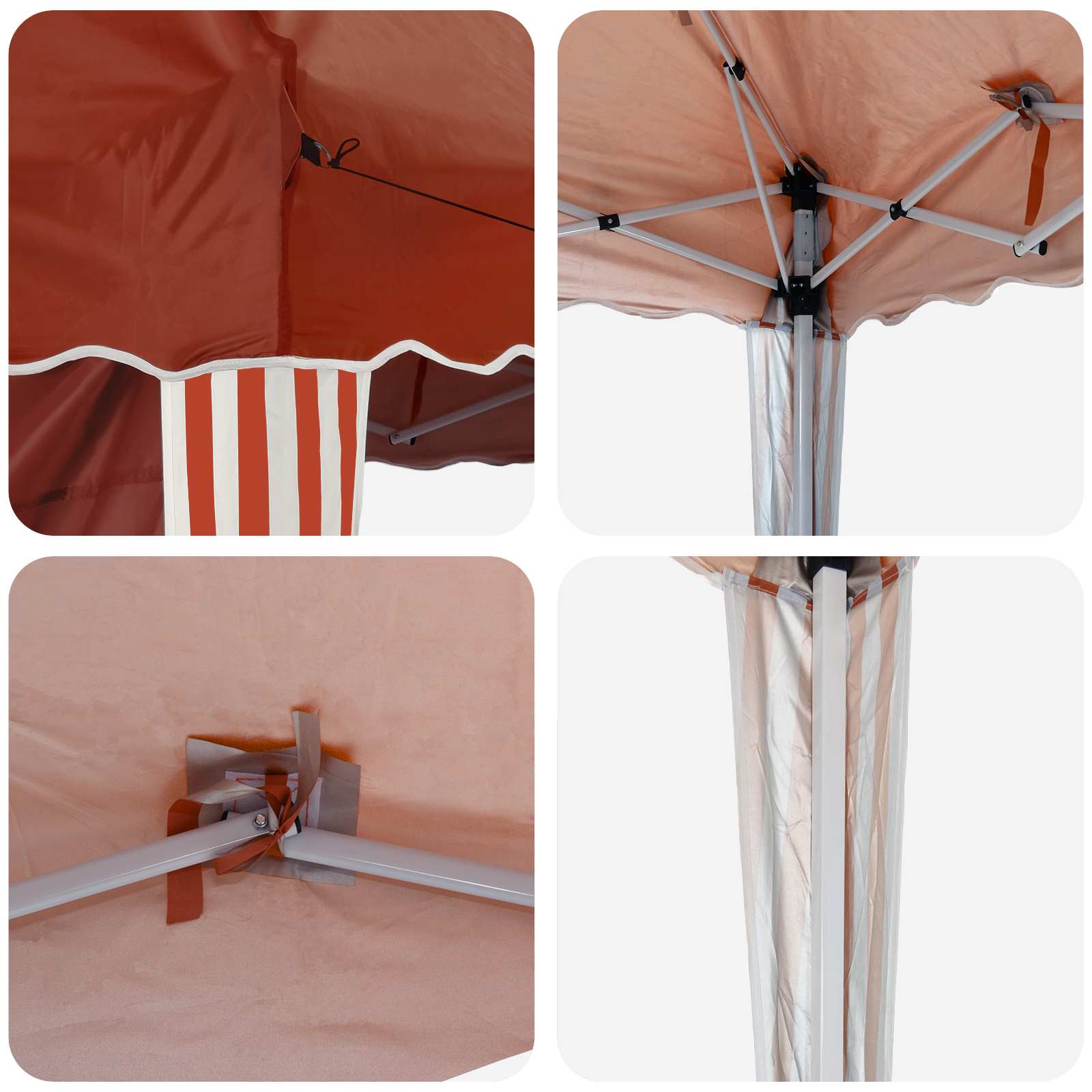 Pop-up Partyzelt 575 x 290 x 245 cm Creme