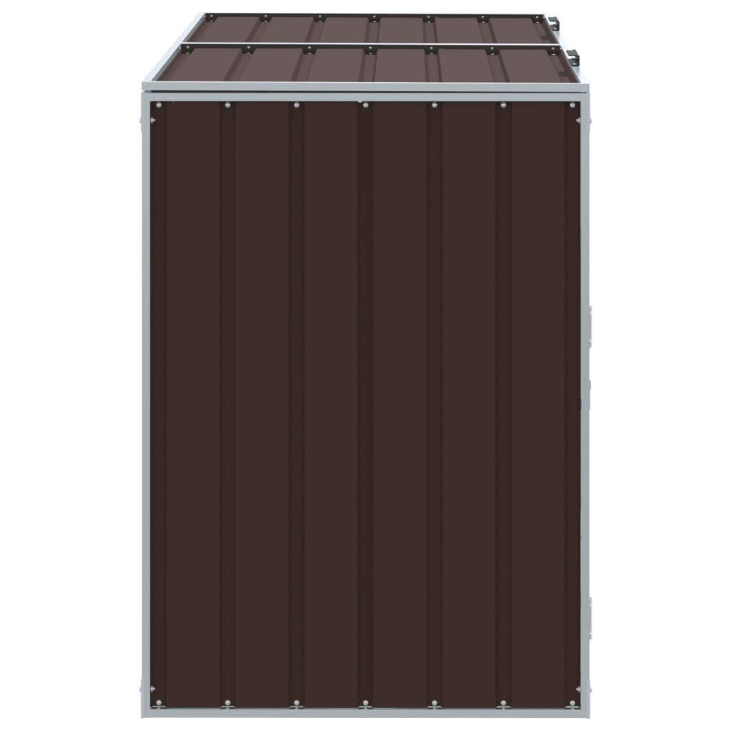 Mülltonnenbox für 1 Tonne Grün 72x81x115 cm Stahl