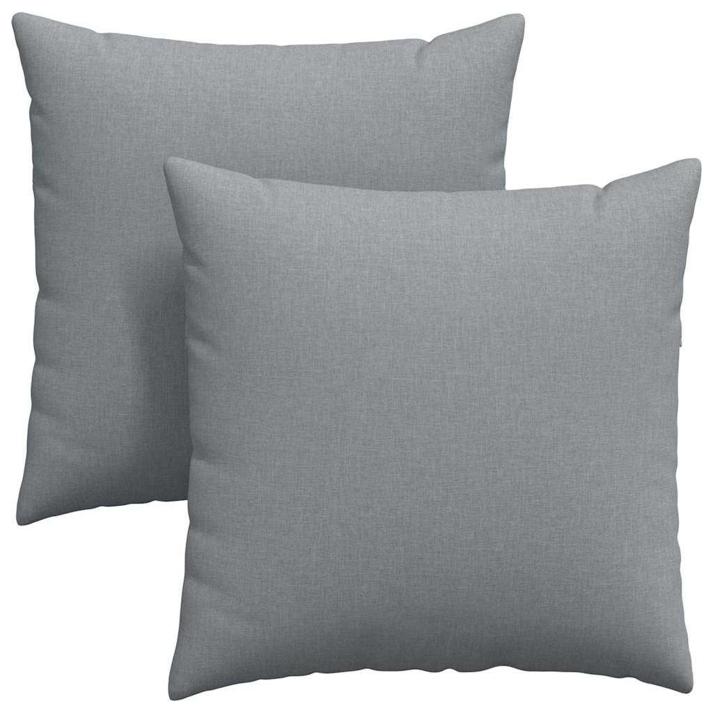 Sofakissen 2 pcs Hellgrau 50 x 30 cm Stoff