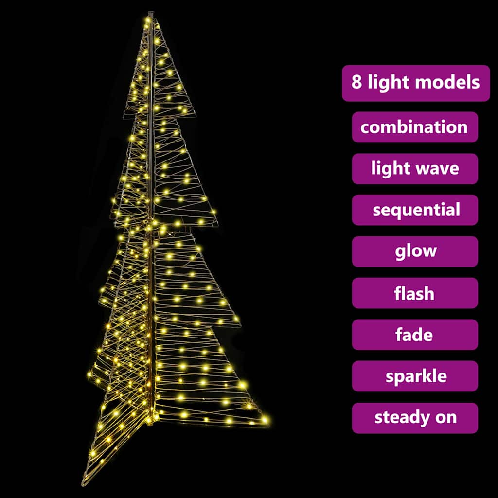 Weihnachtsbaum mit 100 LEDs Warmes Weiß 120 cm PET