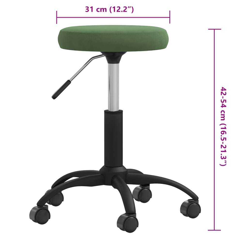 Massagehocker Samt Senfgelb