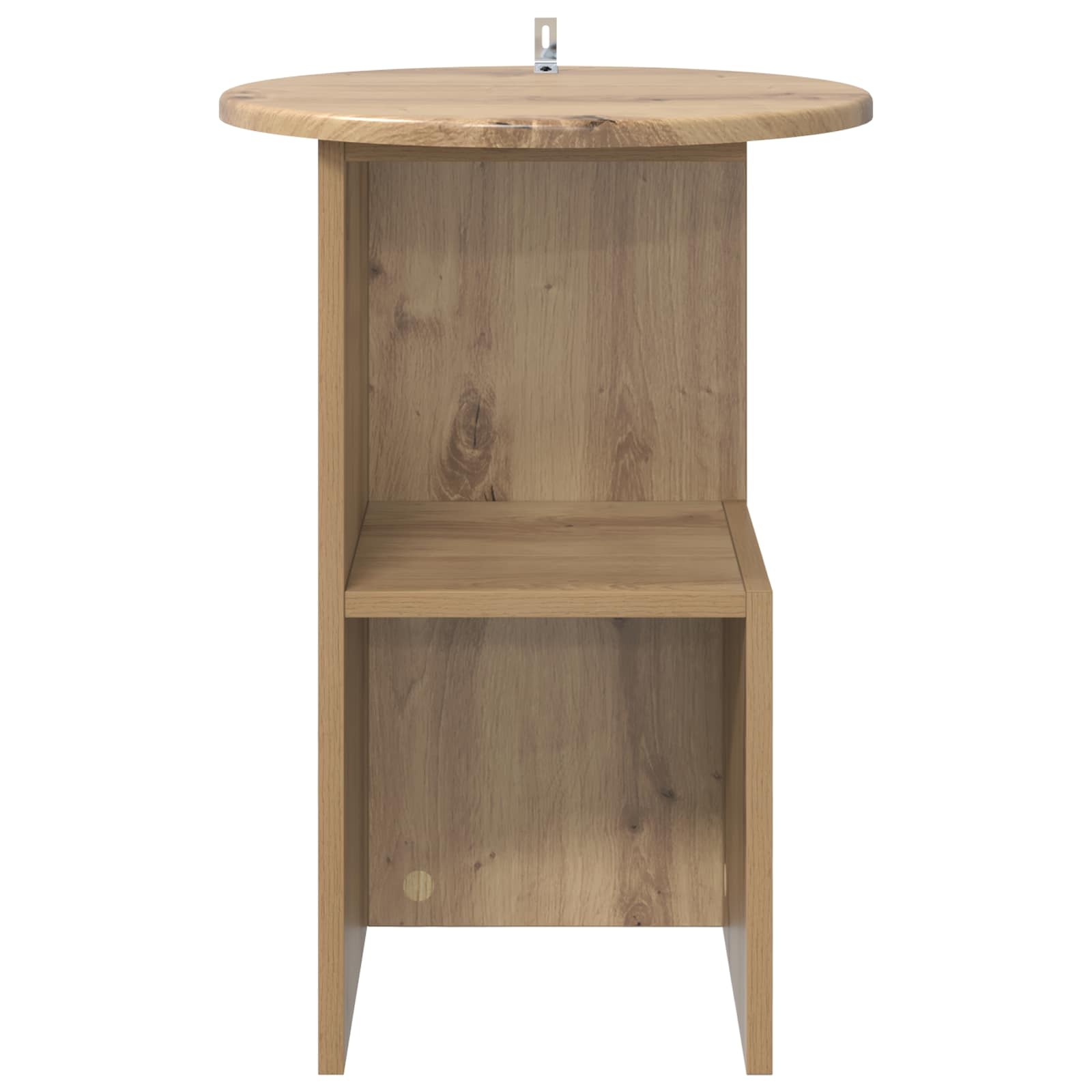 Beistelltisch Weiß Ø 39,5 x 55 cm Holzwerkstoff
