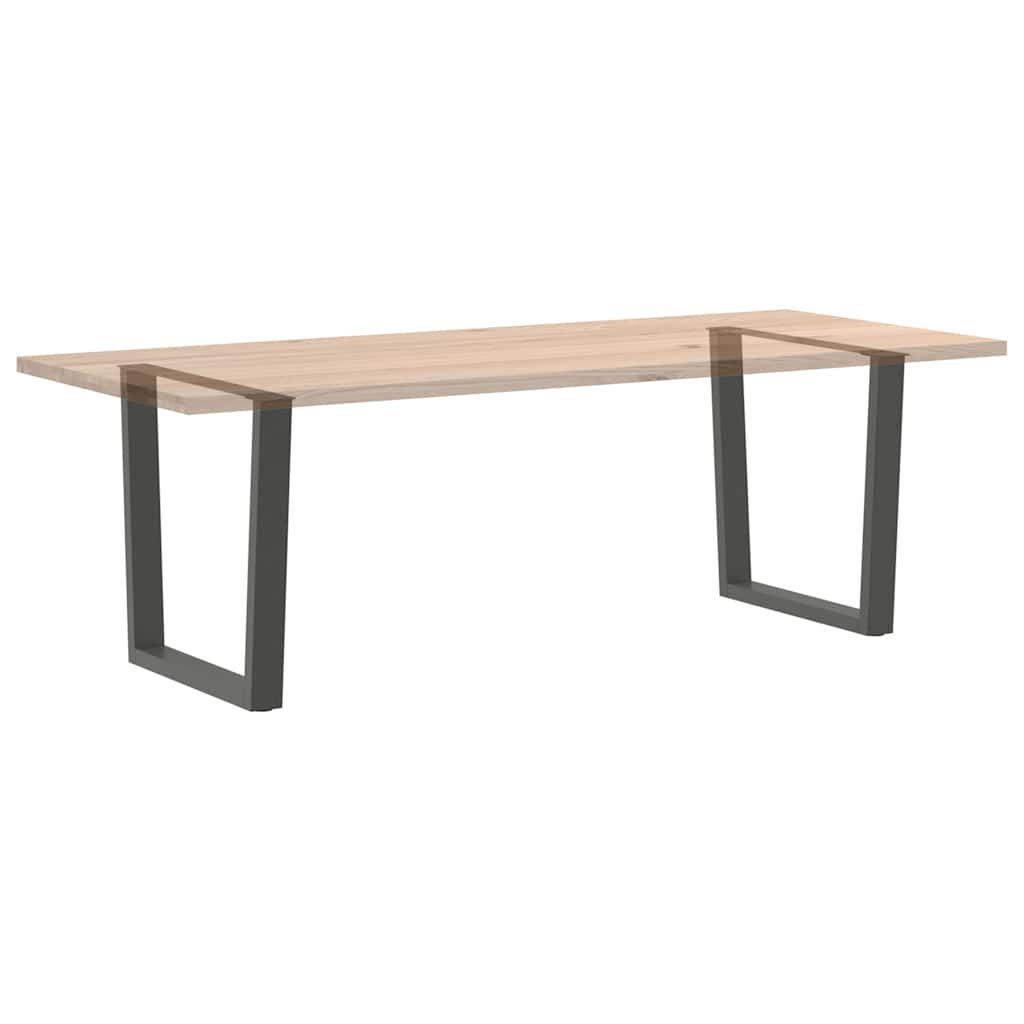 Couchtischbeine V-Form 2 Stück Schwarz 30x(30-31,3) cm Stahl
