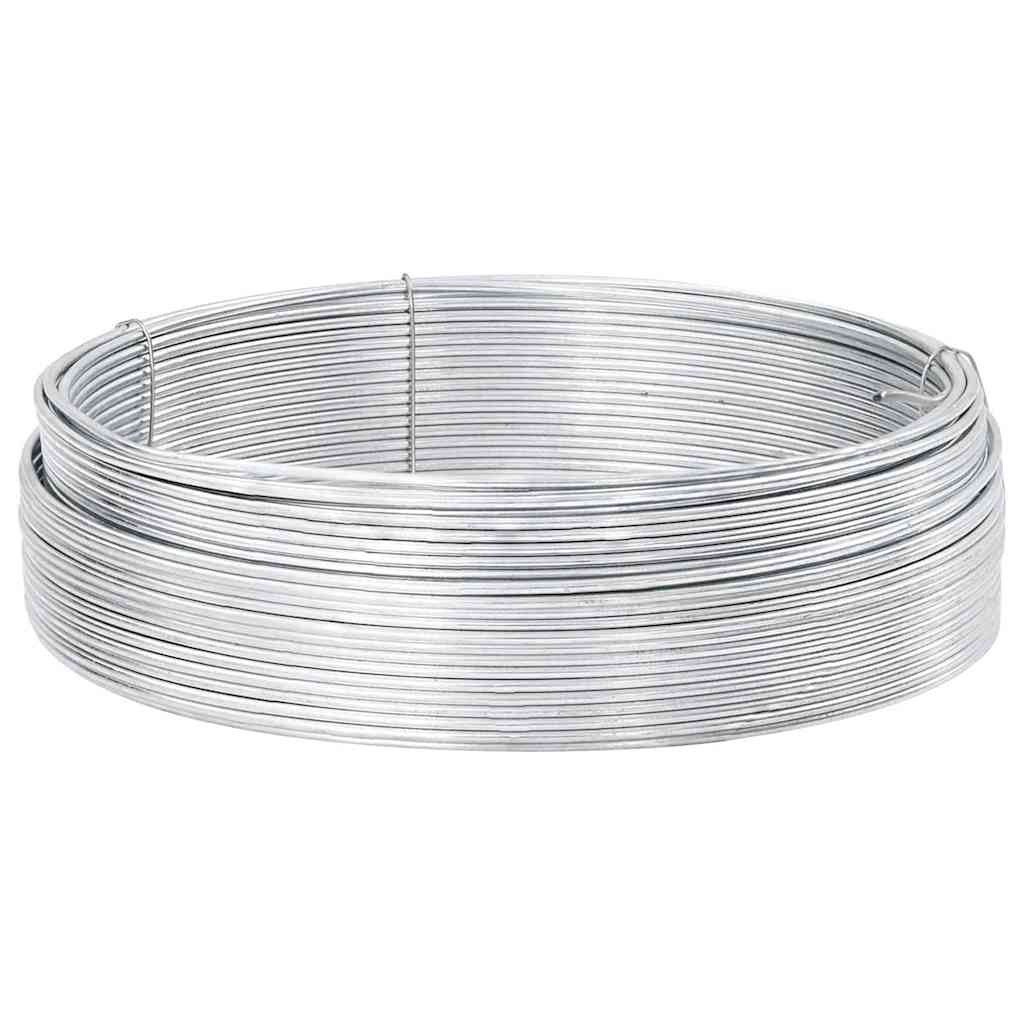 Zaun-Bindedraht 250 m 0,9/1,4 mm Stahl Schwarzgrün