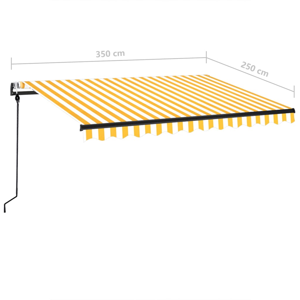 Markise Automatisch Einziehbar 350x250 cm Creme
