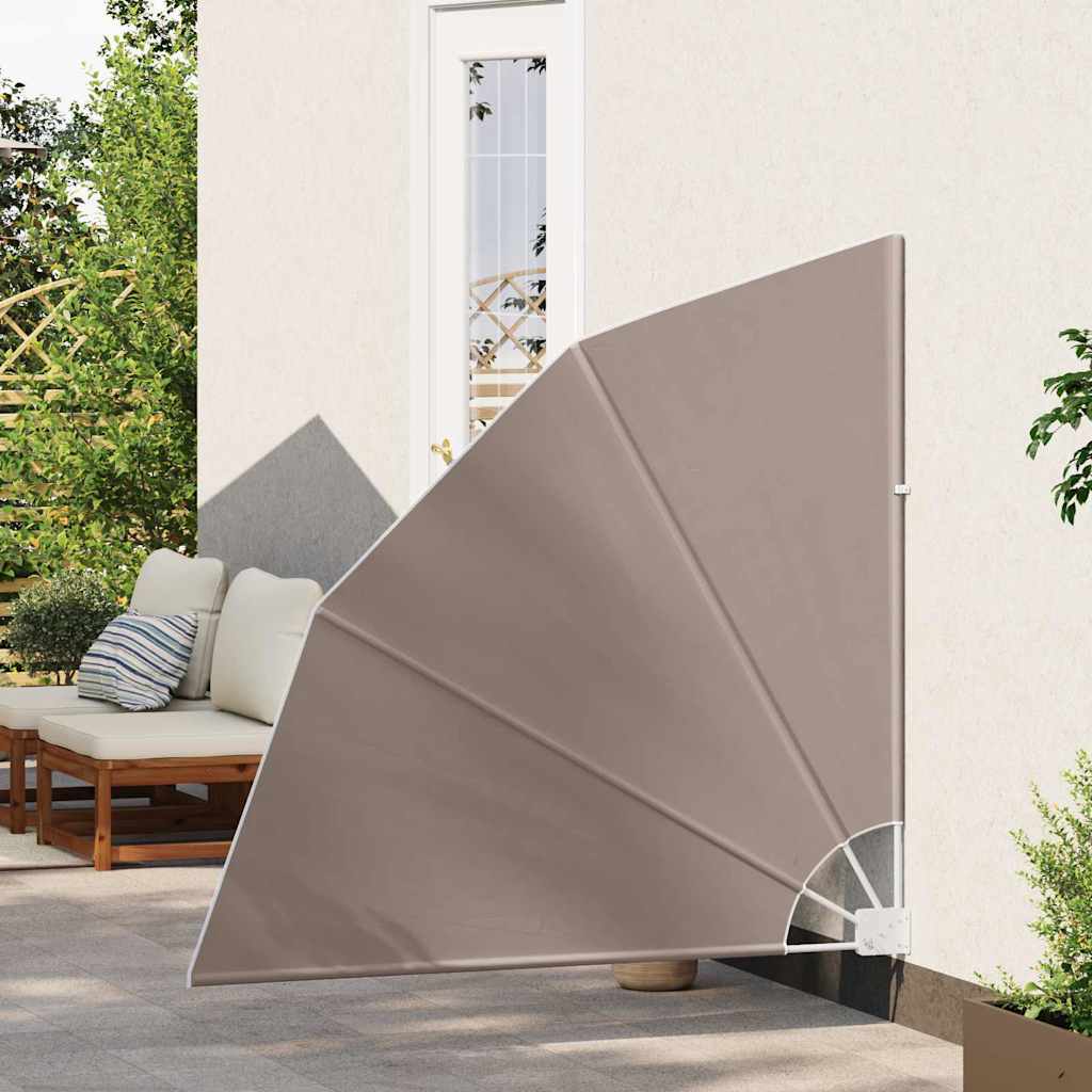 Faltbarer Balkonfächer Grau 210×210 cm