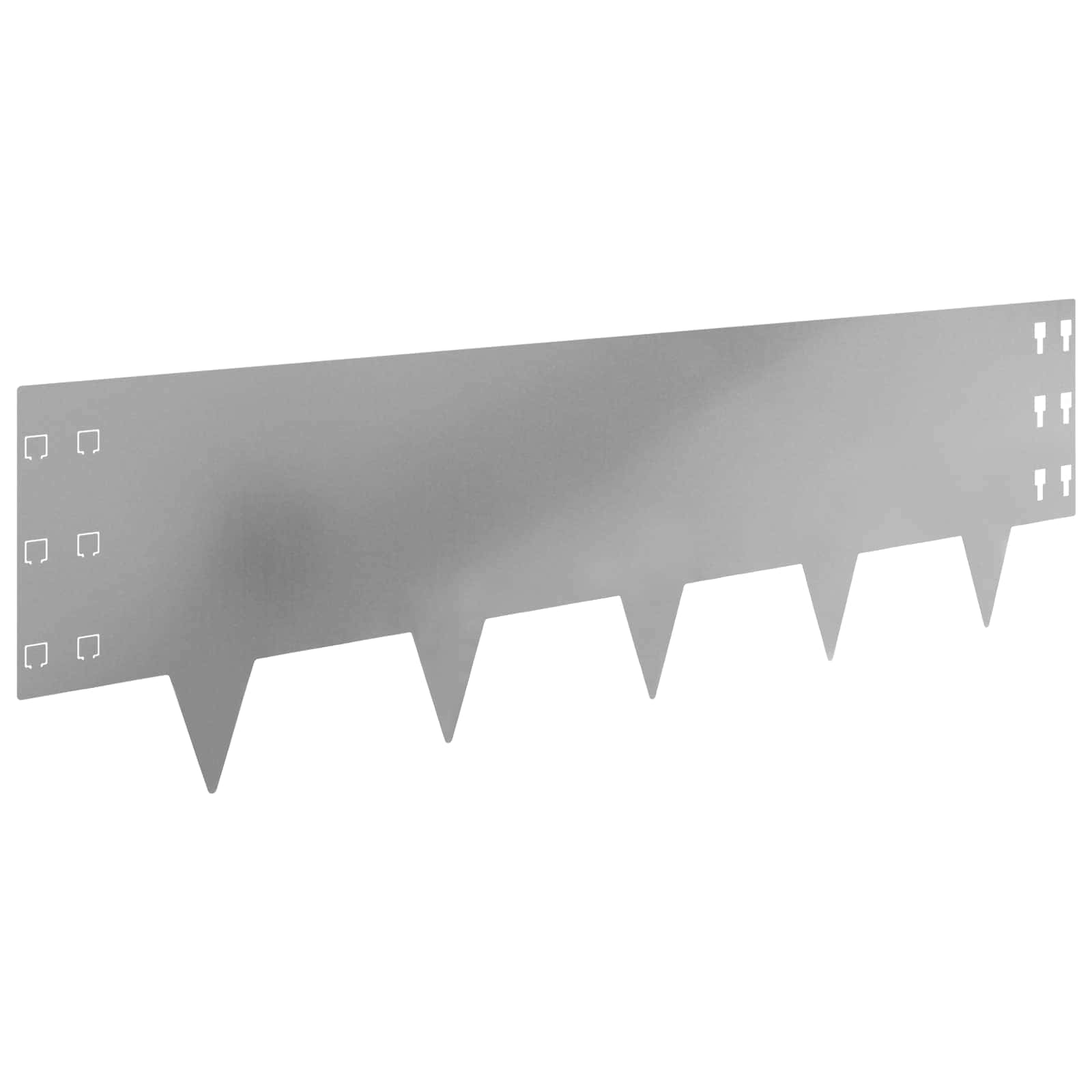 Raseneinfassung 10 pcs 100 x 12 cm Stahl Schwarz