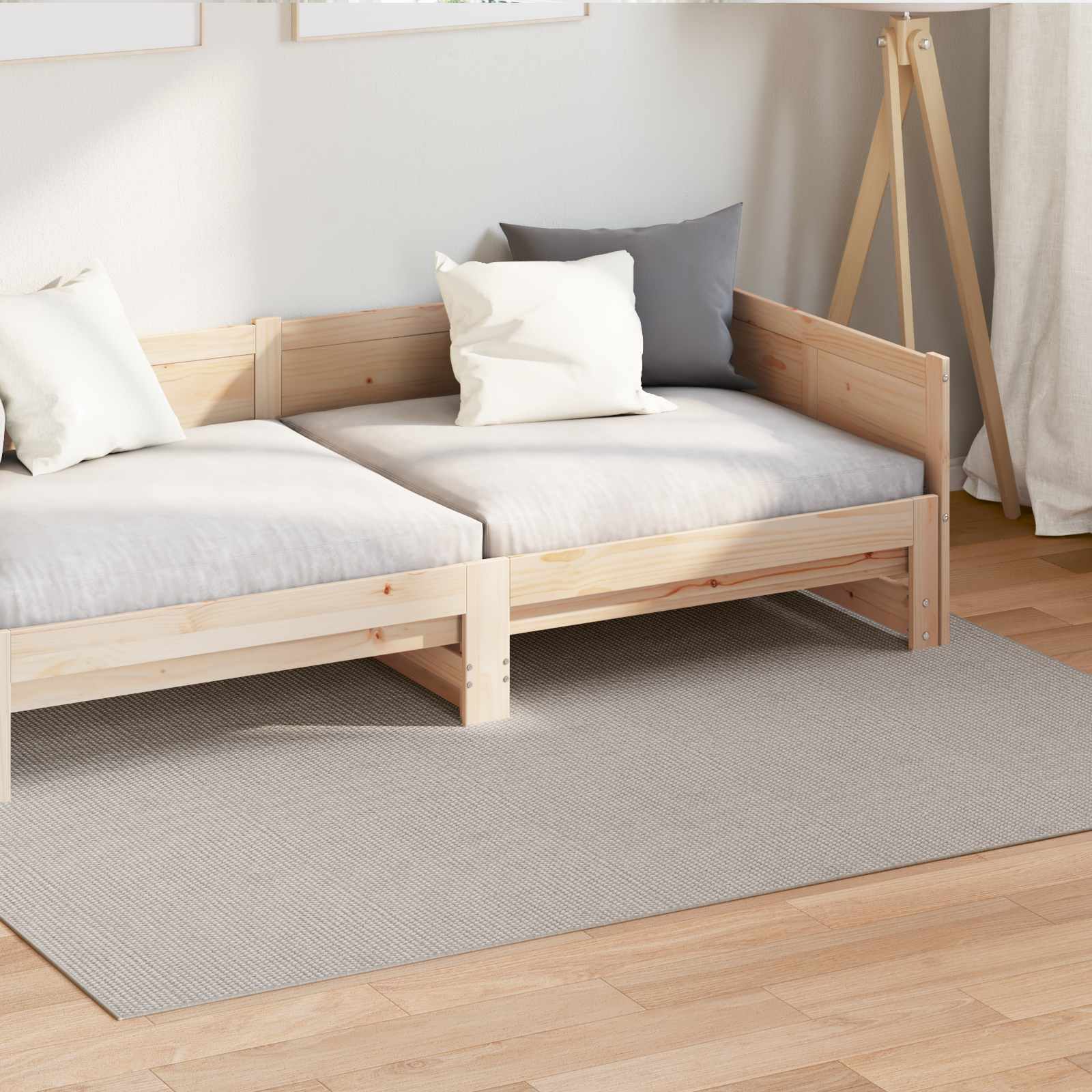 Bereichsteppiche Rechtwinklig LUGO Creme 150 x 80 cm Polyester