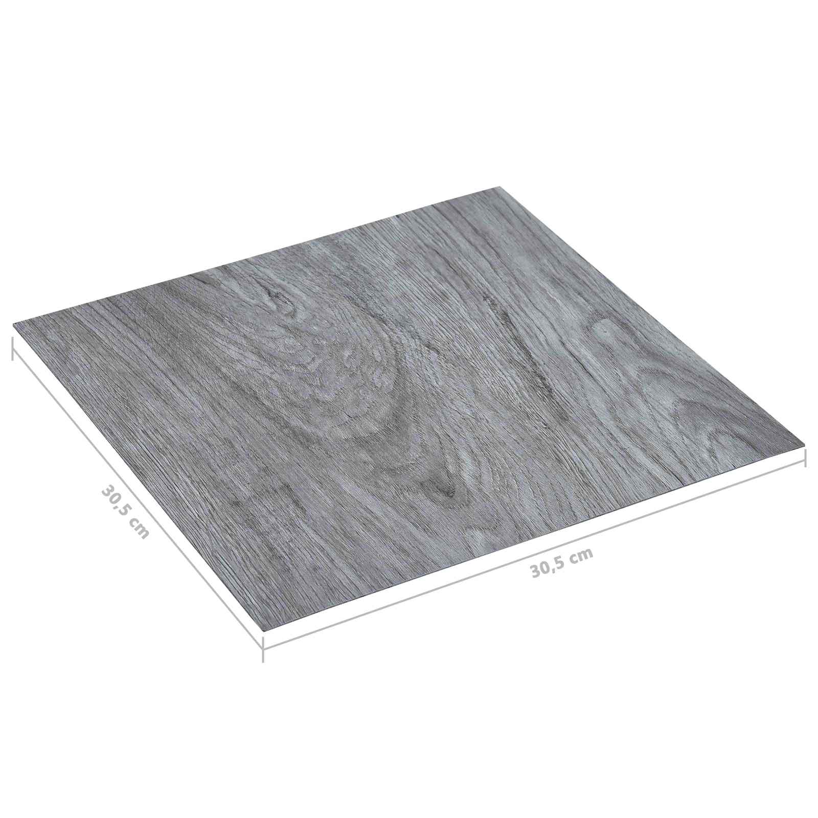 Bodenplanken 55 pcs Schwarz 5,11 m² PVC