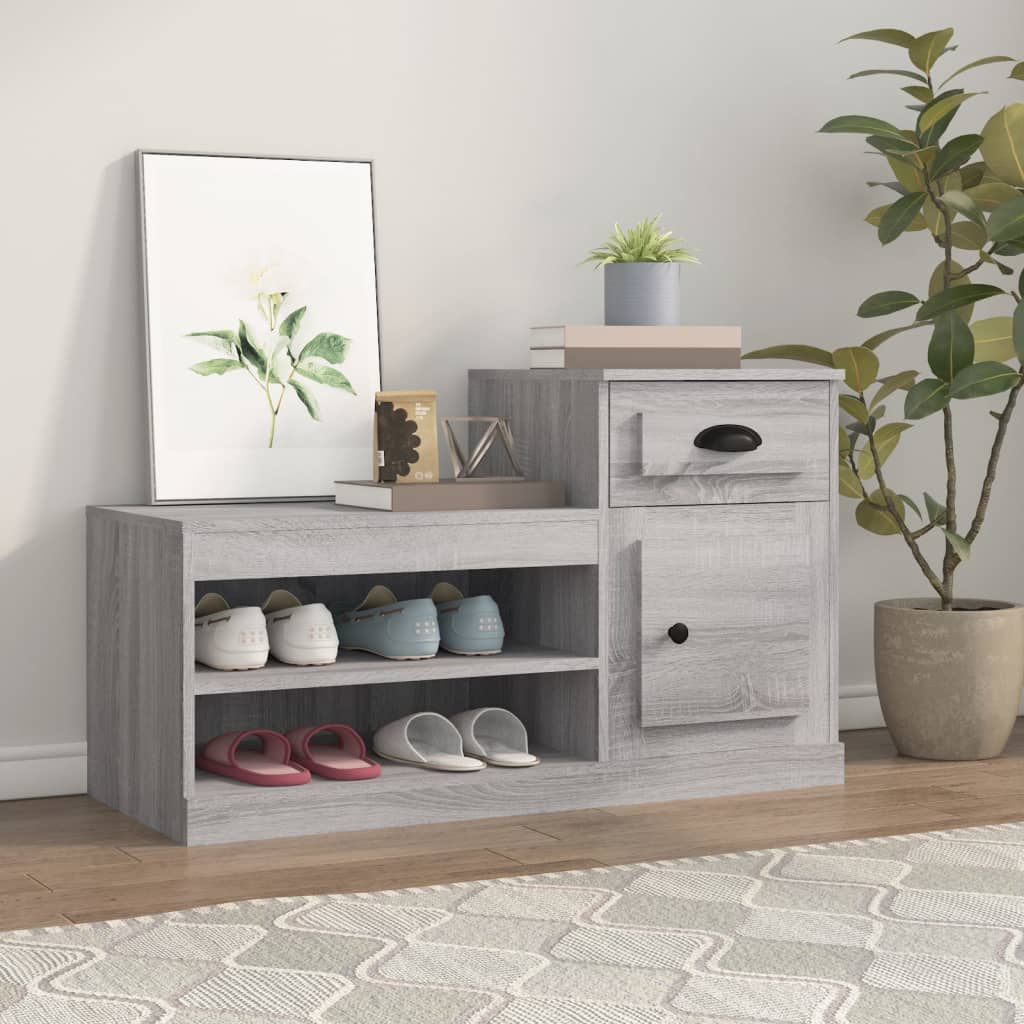 Schuhschrank Weiß 100x42x60 cm Holzwerkstoff