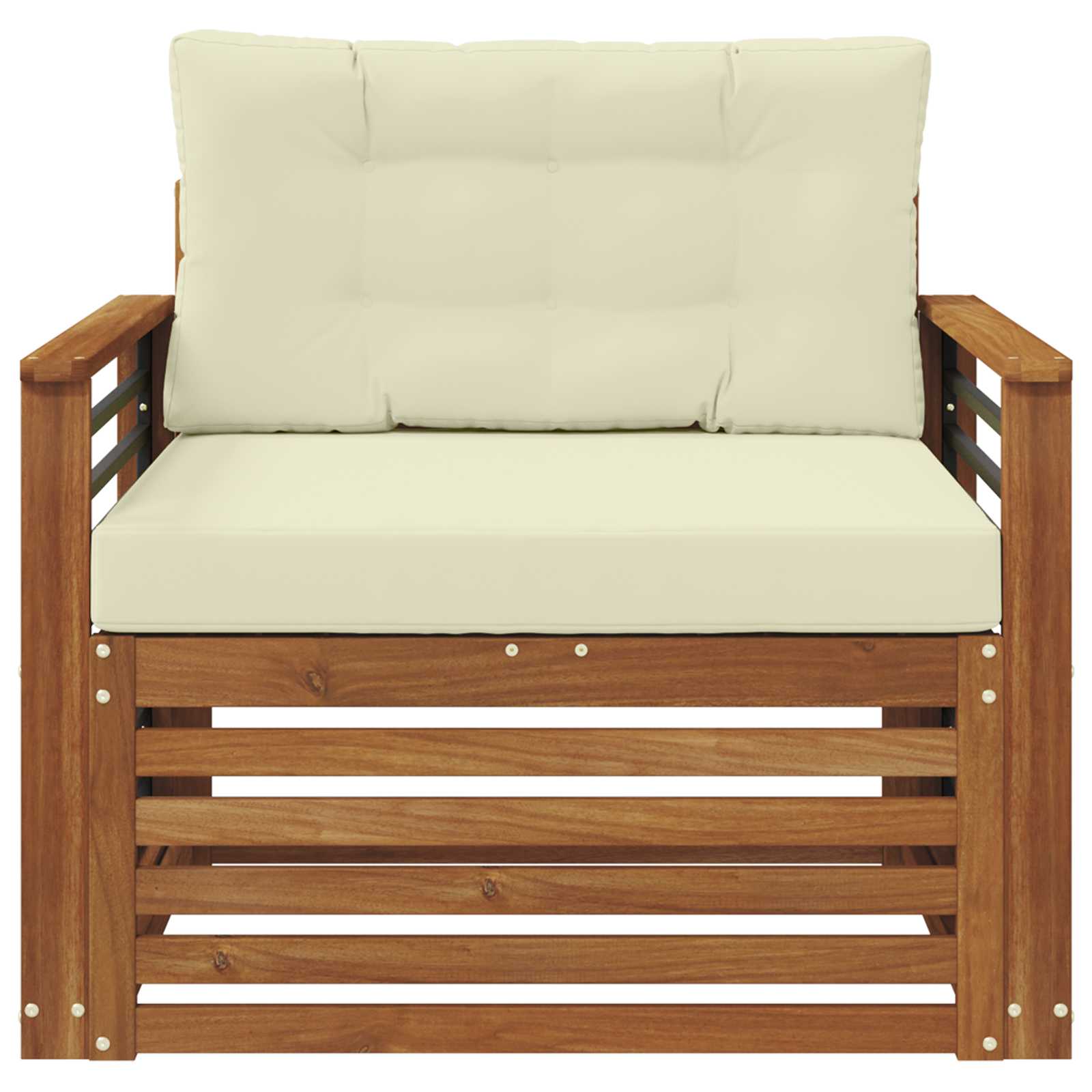 2 Stück Outdoor-Sofa Natur