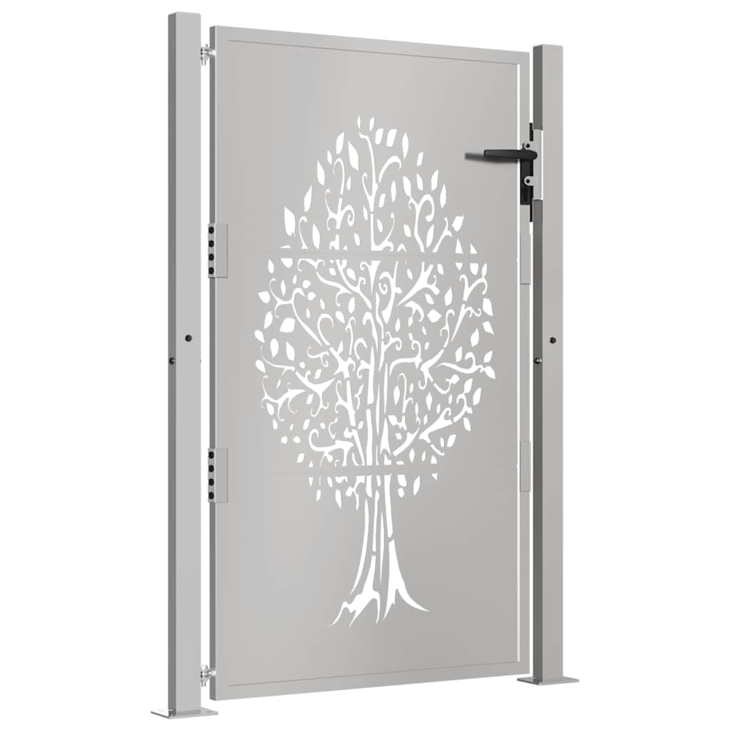Gartentor 100x75 cm Cortenstahl Baumdesign