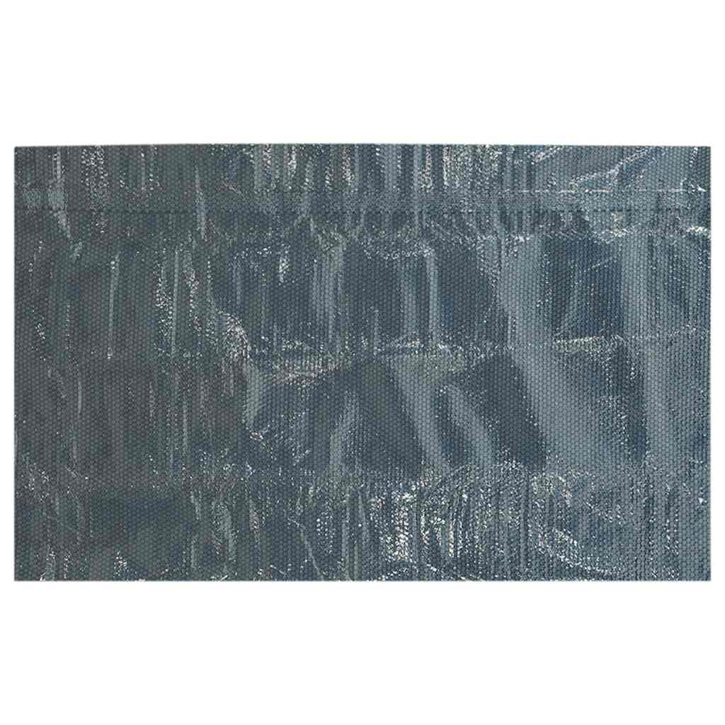 Solar Poolabdeckung 1000 x 500 cm 110 μm Quadratisch PE Schwarz