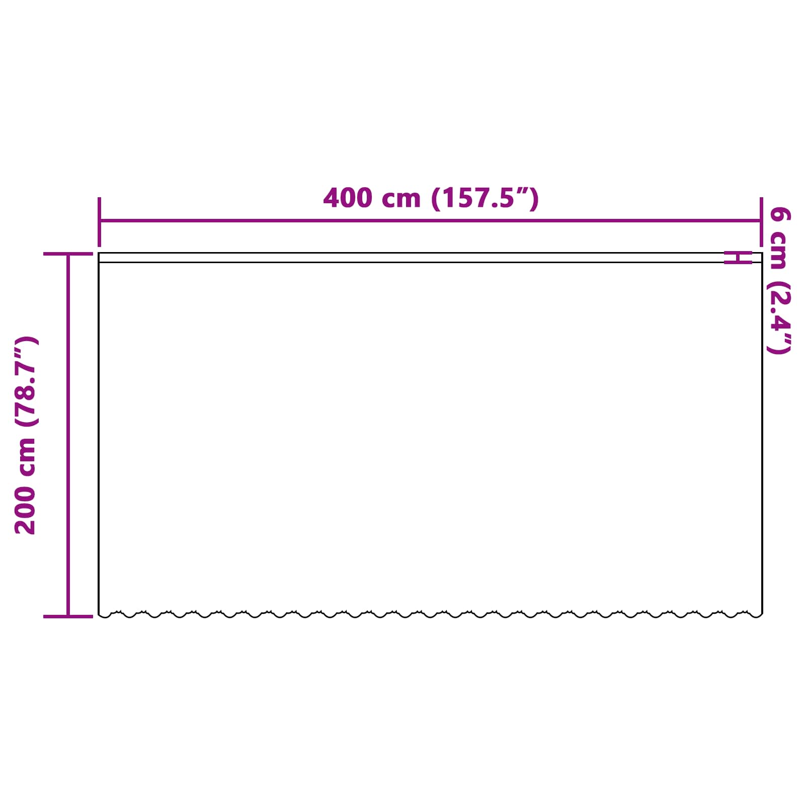 Spitzenvorhang mit Vorhängen Floral Weiß 80 x 150 cm Polyester